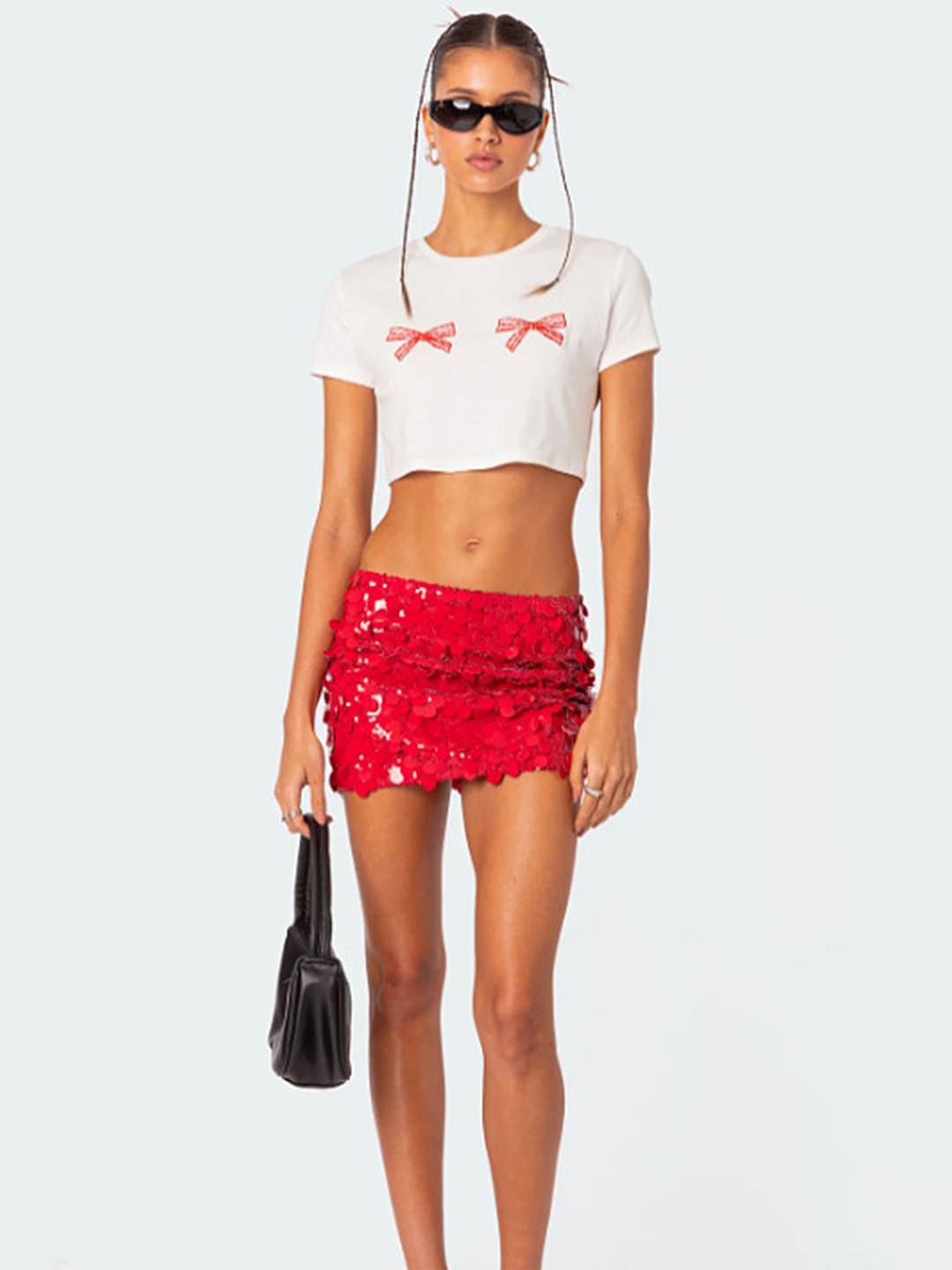 

LULU & SKY Crop Top, White