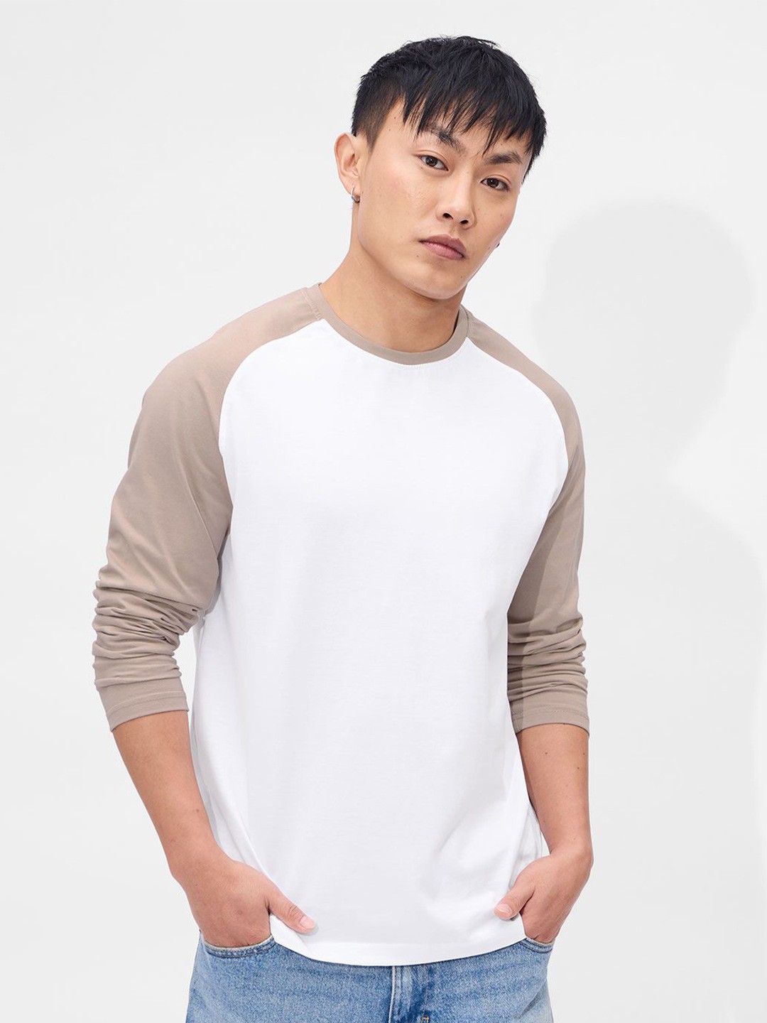 

The Souled Store Men Colourblocked T-shirt, White