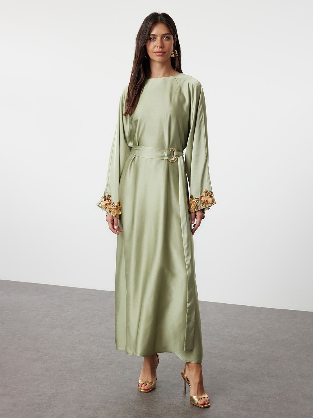 

Trendyol Batwing Sleeve Maxi Dress, Na