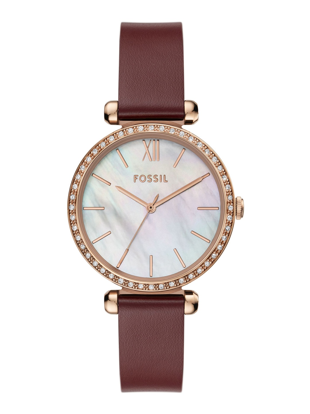 

Fossil Women Stainless Steel Dial & Leather Straps Analogue Watch BQ3968-Red, White