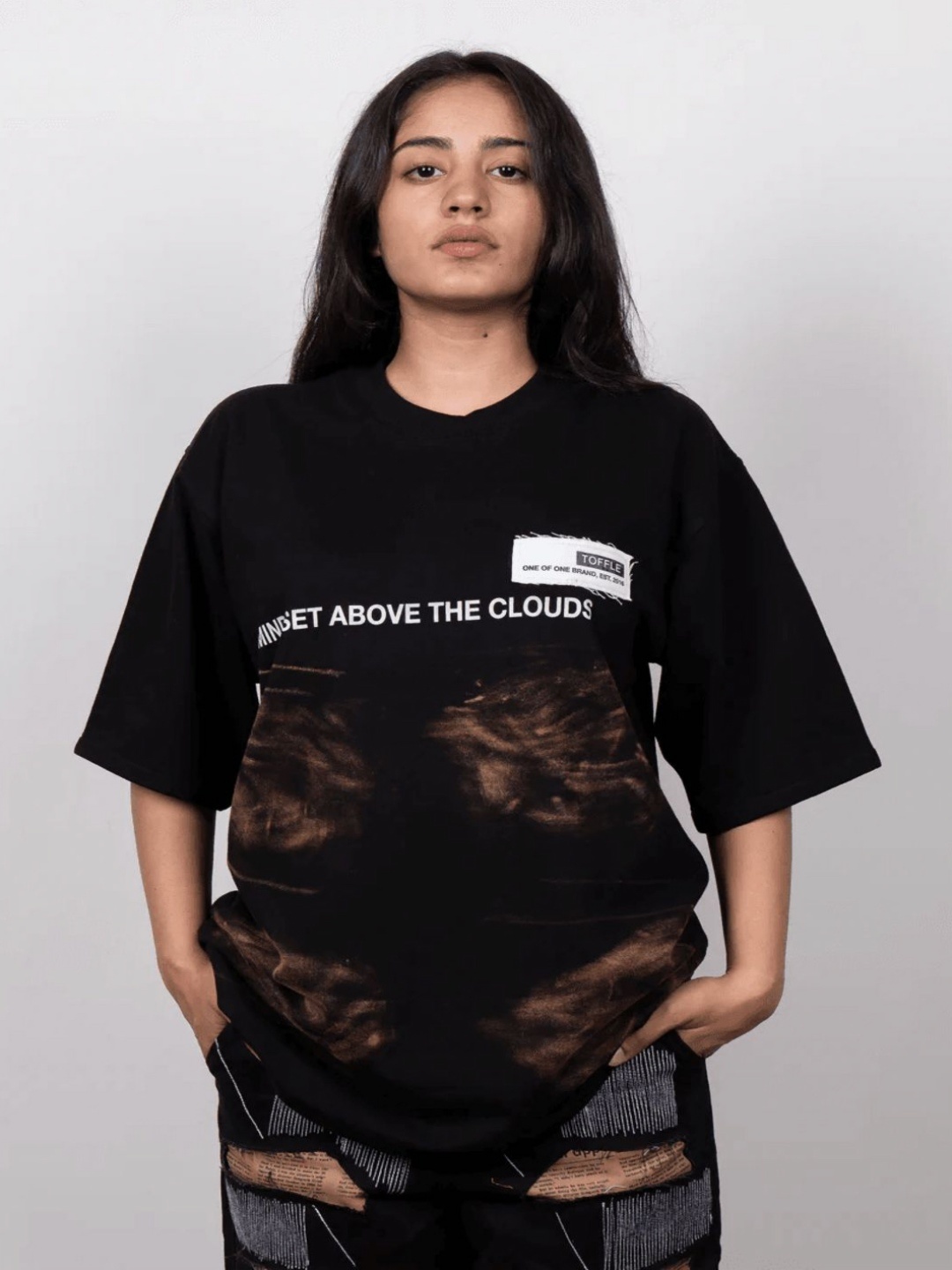 

TOFFLE Unisex Printed T-shirt, Black