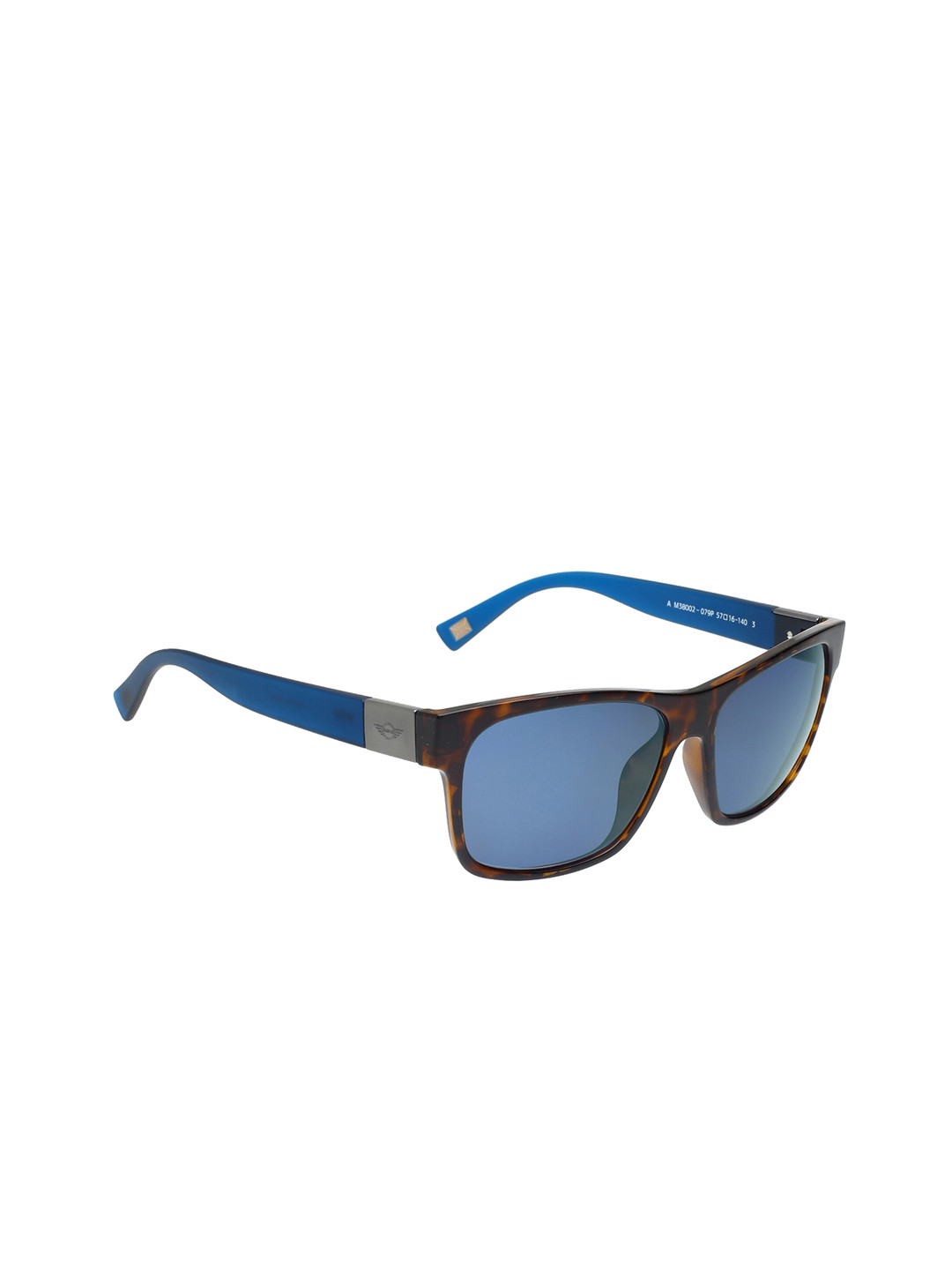 

MINI Cooper Unisex Square Sunglasses with UV Protected Lens- M38002-079P S.BLU 57, Blue