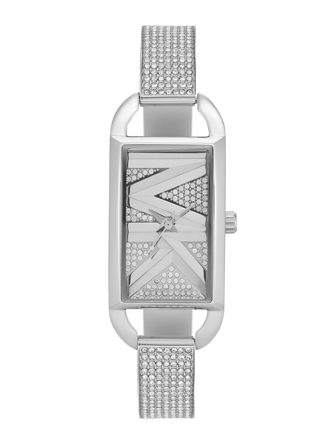 

Michael Kors Women Empire Embellished Analogue Watch MK4841I-Silver