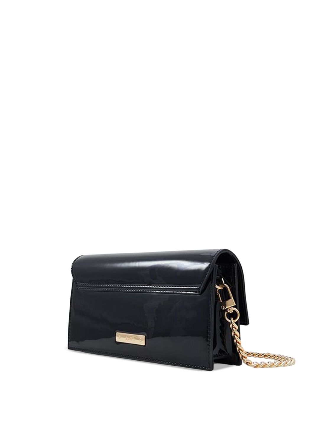 

ALDO Textured Structured Sling Bag with Bow Detail, Black
