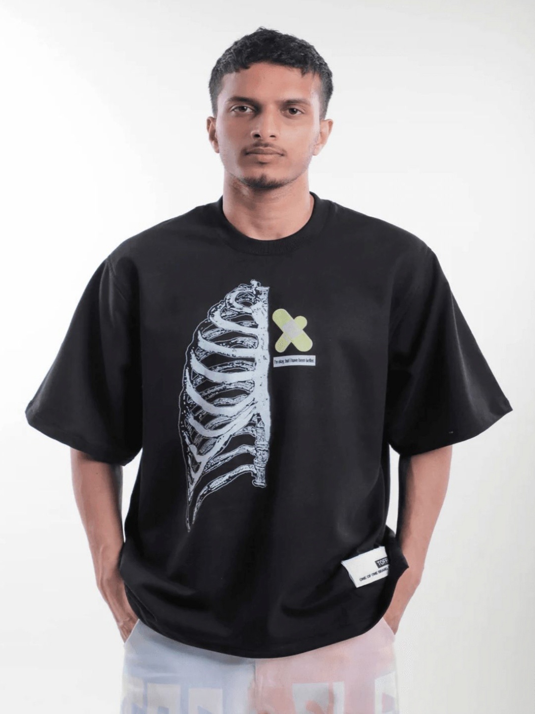 

TOFFLE Unisex Printed T-shirt, Black
