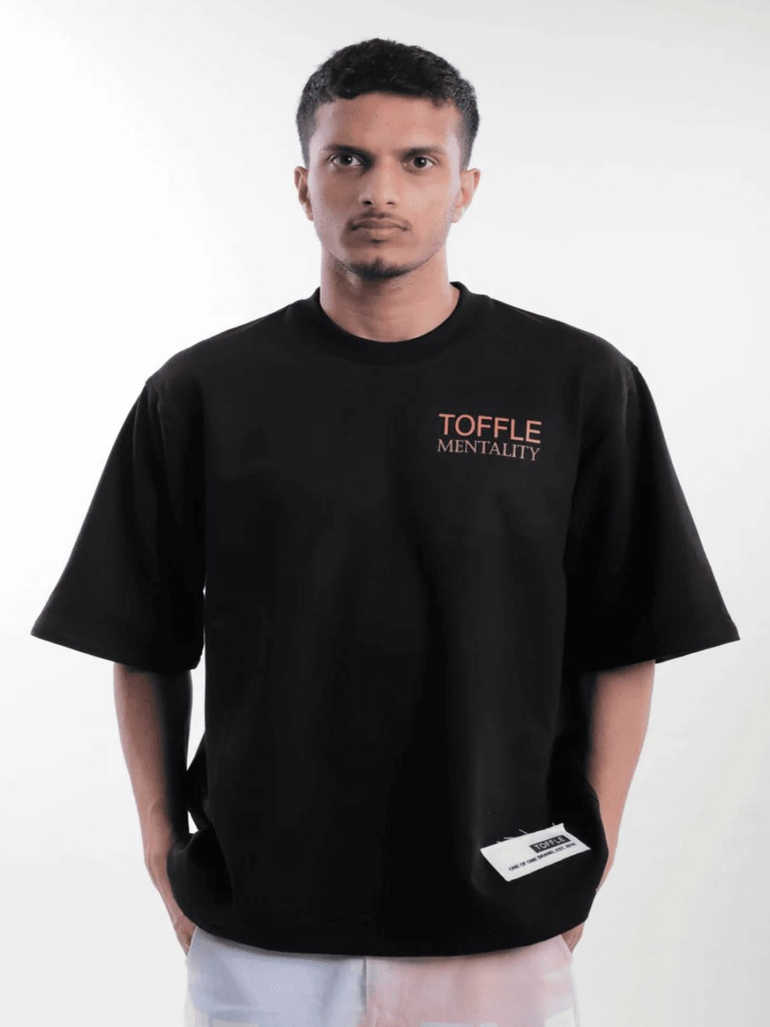 

TOFFLE Unisex Printed T-shirt, Black
