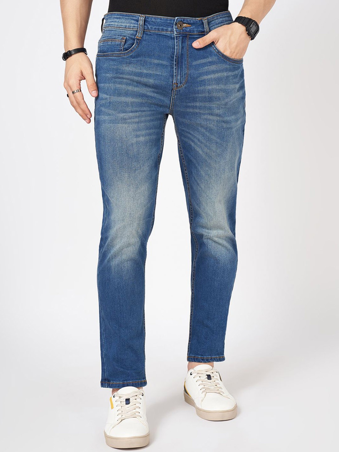

SF JEANS by Pantaloons Men Slim Fit Light Fade Jeans, Blue