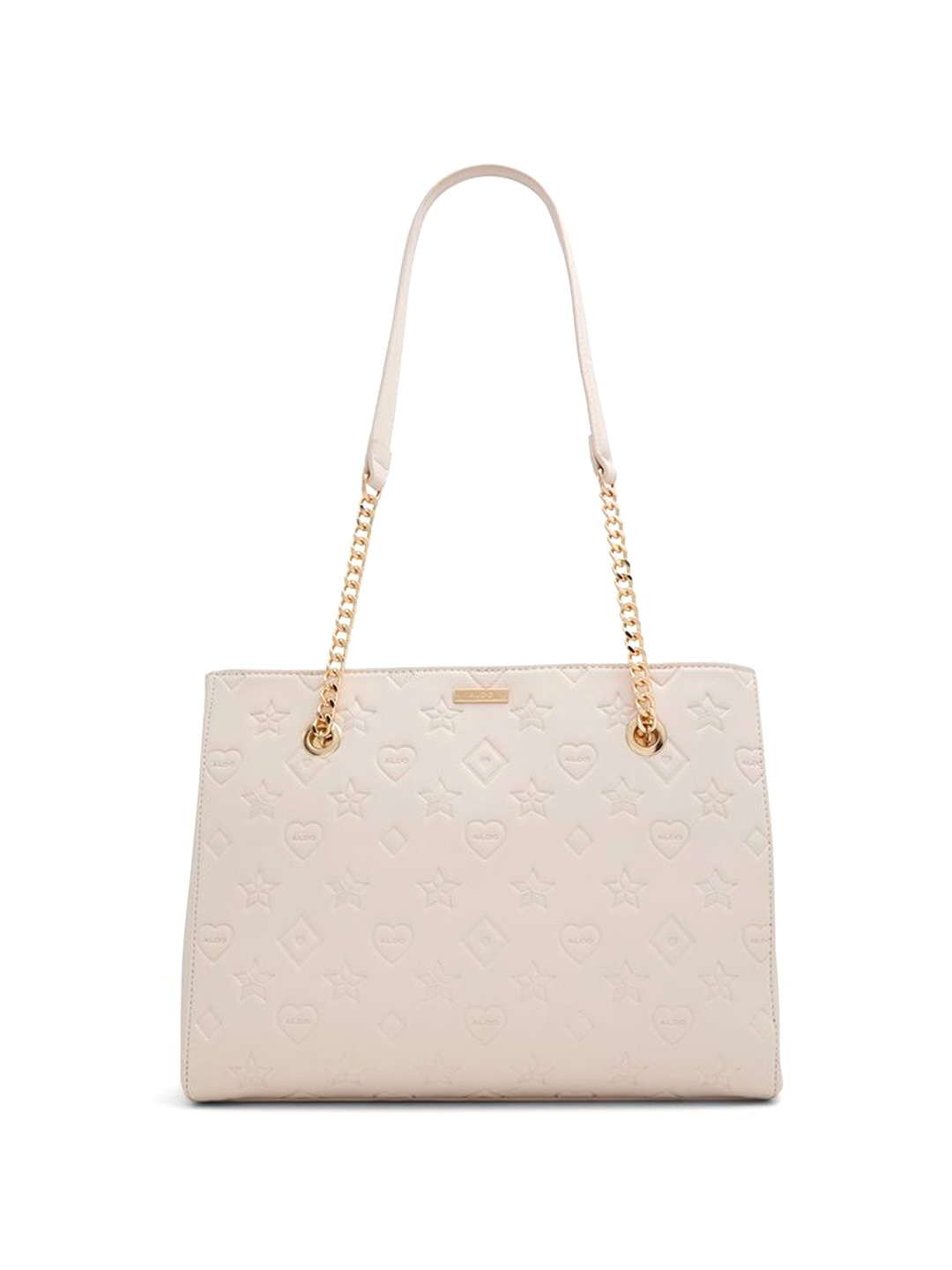 

ALDO Textured Structured Shoulder Bag with Quilted, Beige