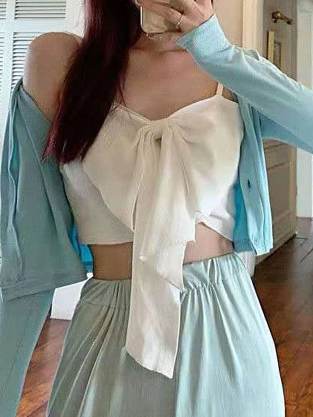 

LULU & SKY Crop Top, White