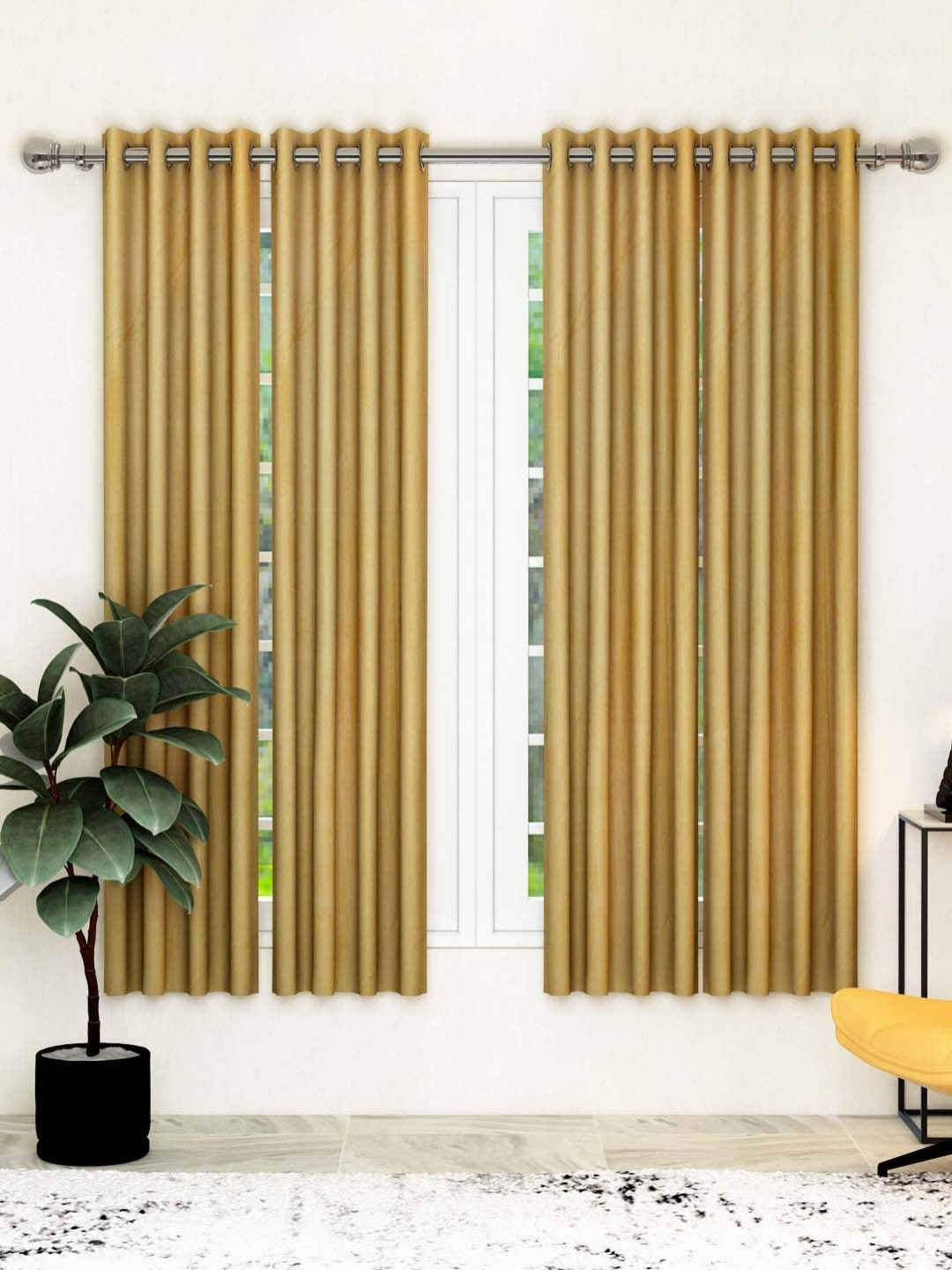 

Aura Beige 4 Pieces Window Curtain
