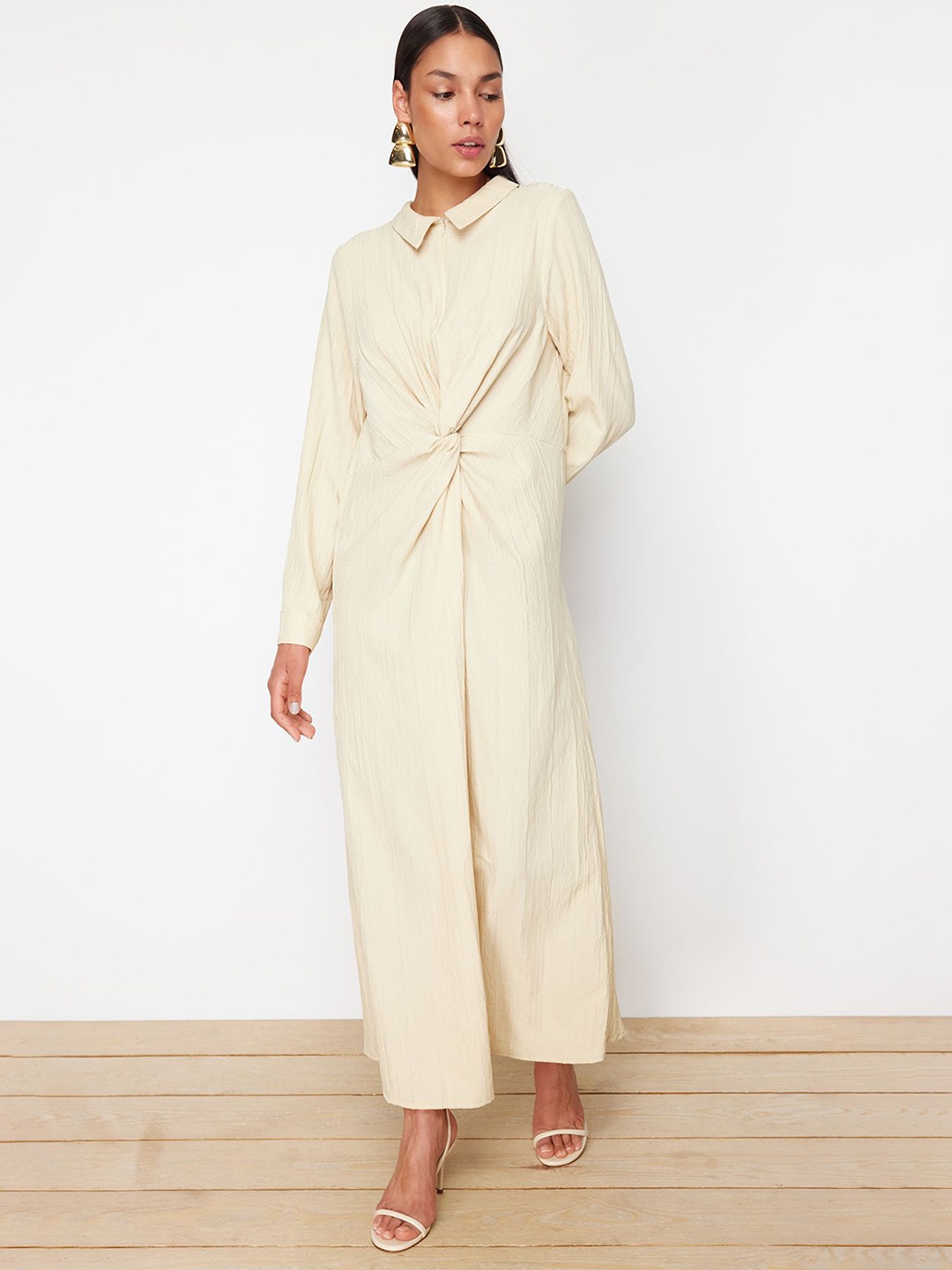 

Trendyol Shirt Maxi Dress, Cream