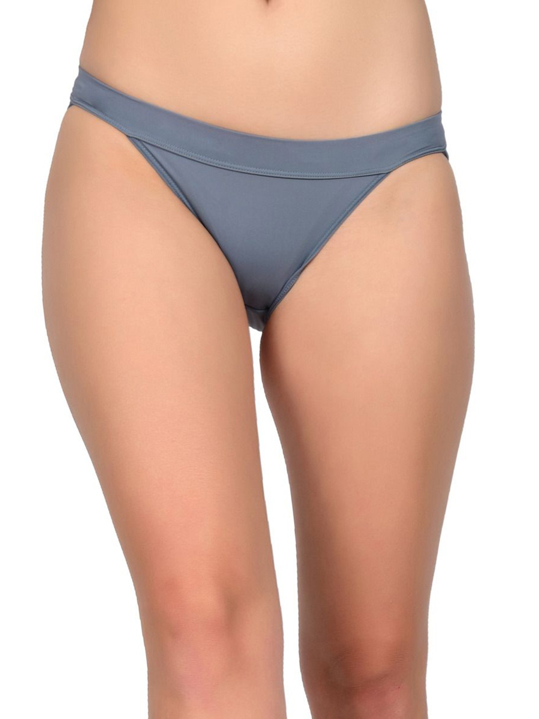 

bare dezire Women Seamless Design High Cut Bikini Briefs, Grey