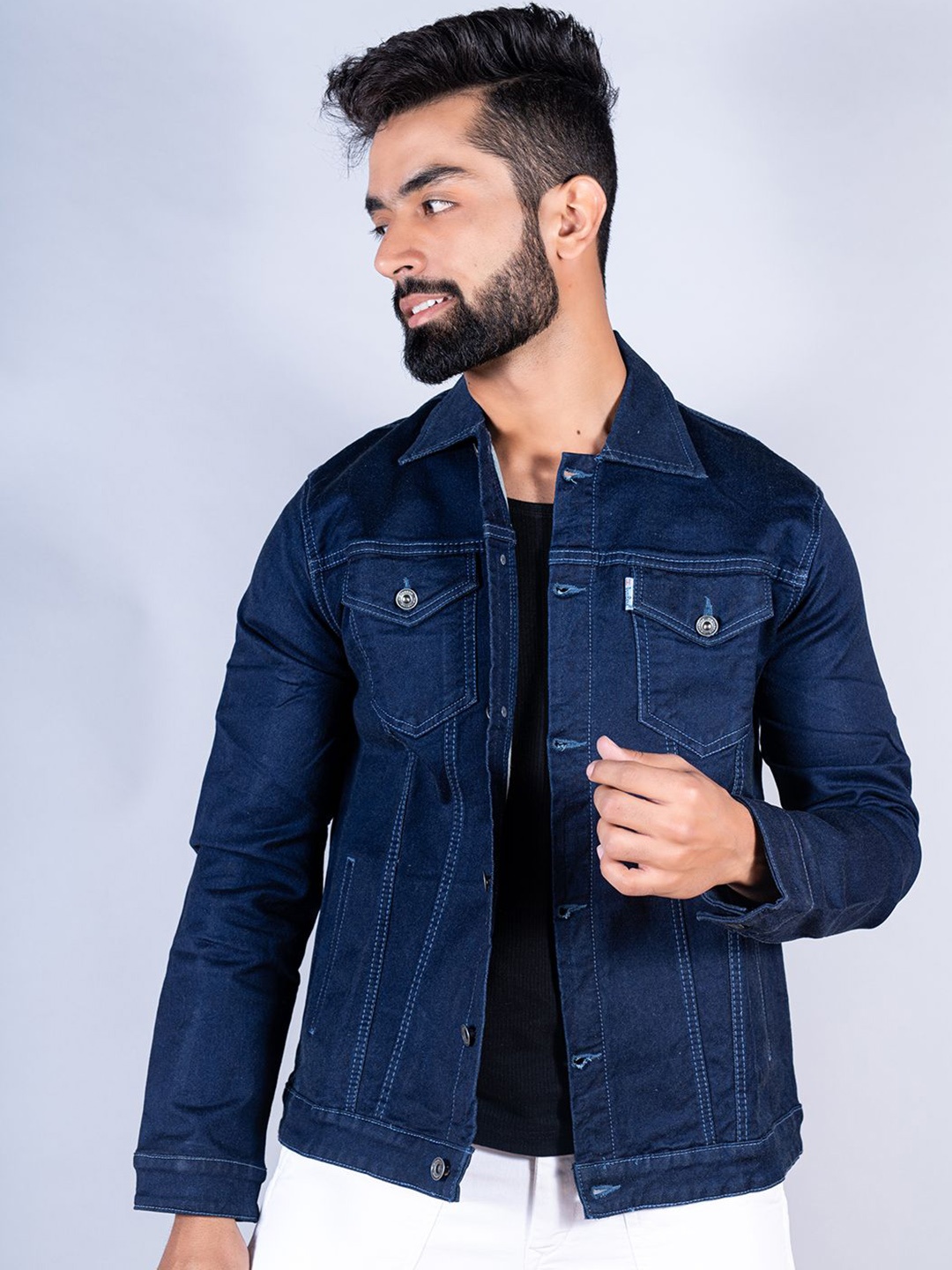 

Tistabene Men Denim Jacket, Navy blue