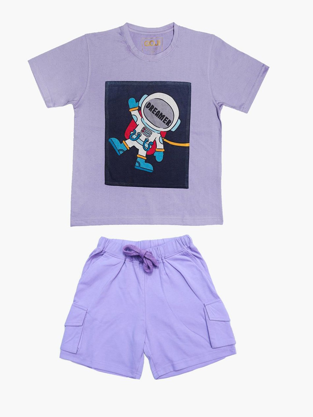 

URBAN TRAIL Boys Printed Top with Shorts, Mauve