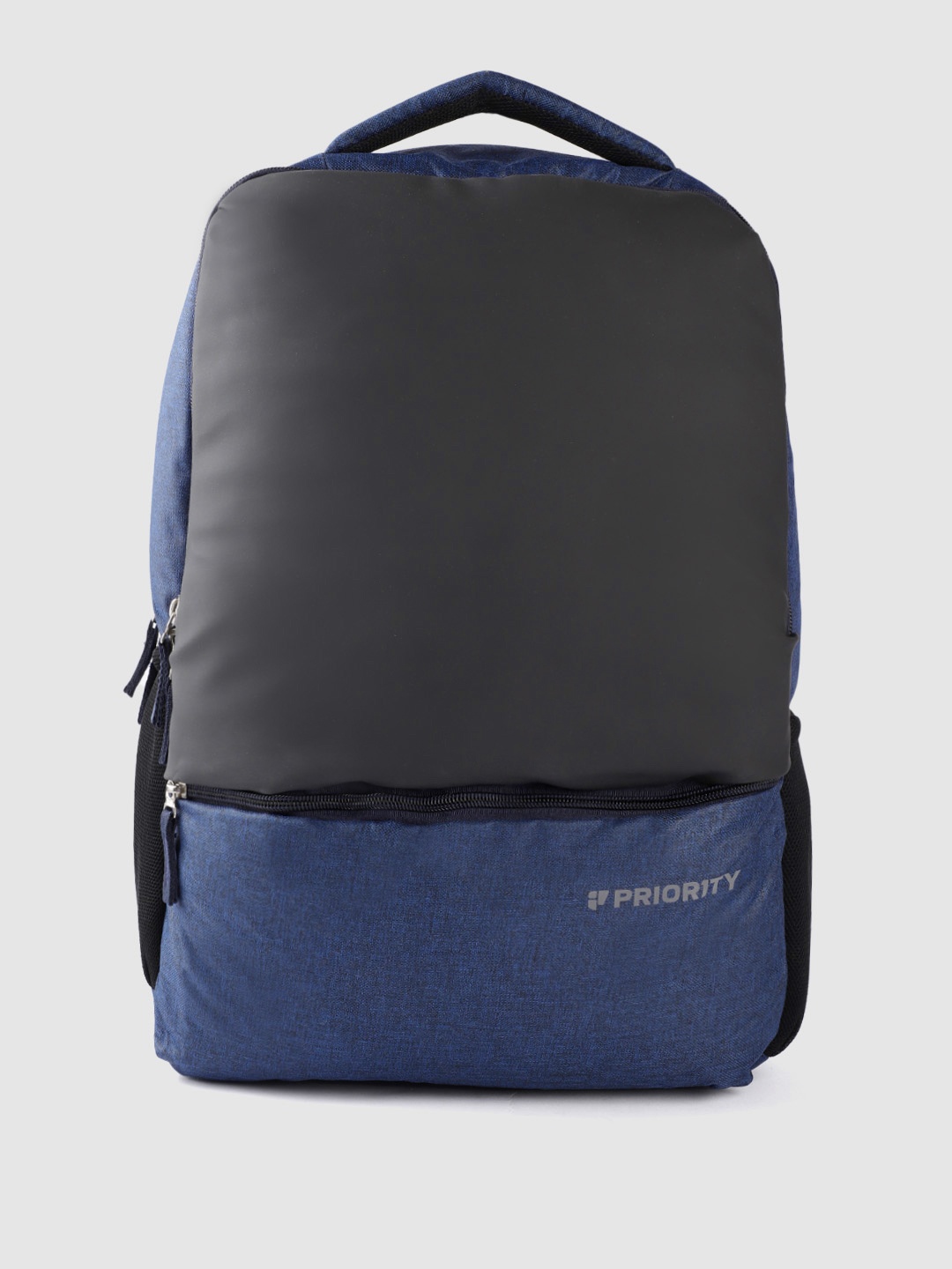 

Priority Unisex Colourblocked Backpack- 20L, Navy blue