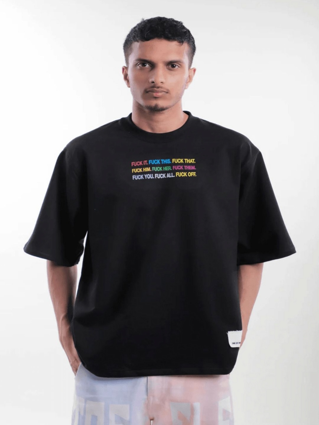 

TOFFLE Unisex Printed T-shirt, Black