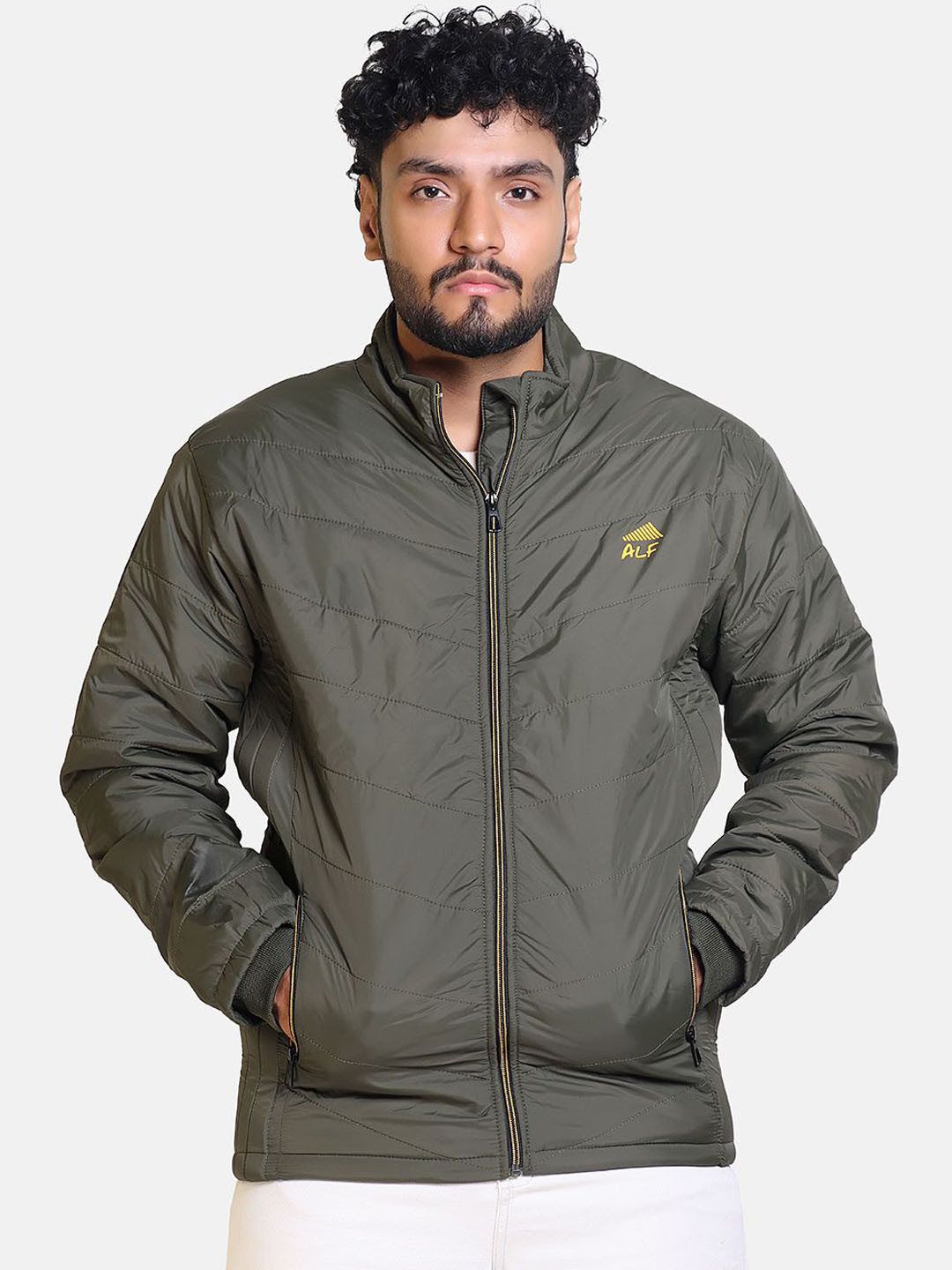 

BAESD Men Geometric Lightweight Outdoor Jacket, Olive
