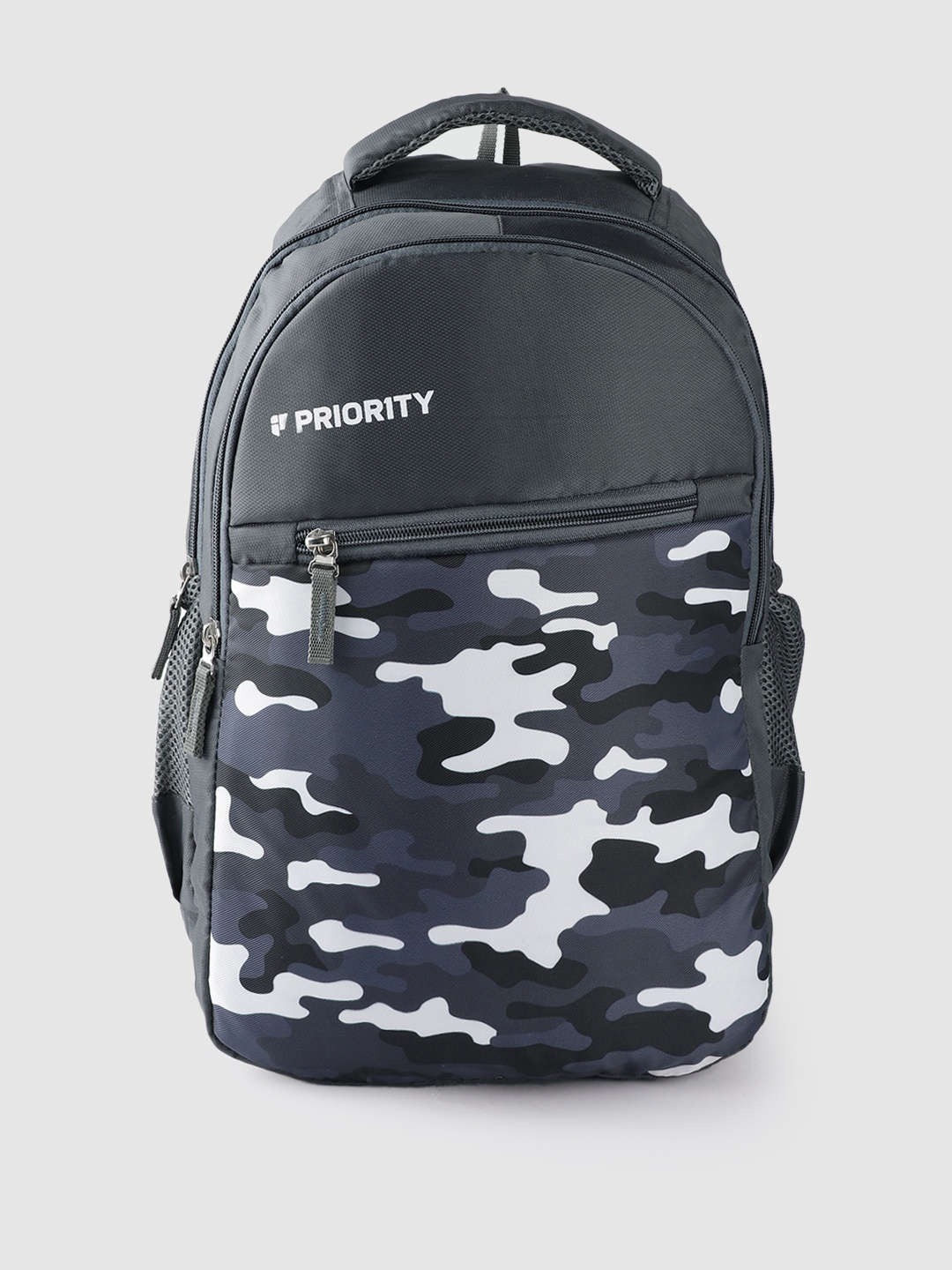 

Priority Unisex Camouflage Printed Backpack - 28 L, Grey