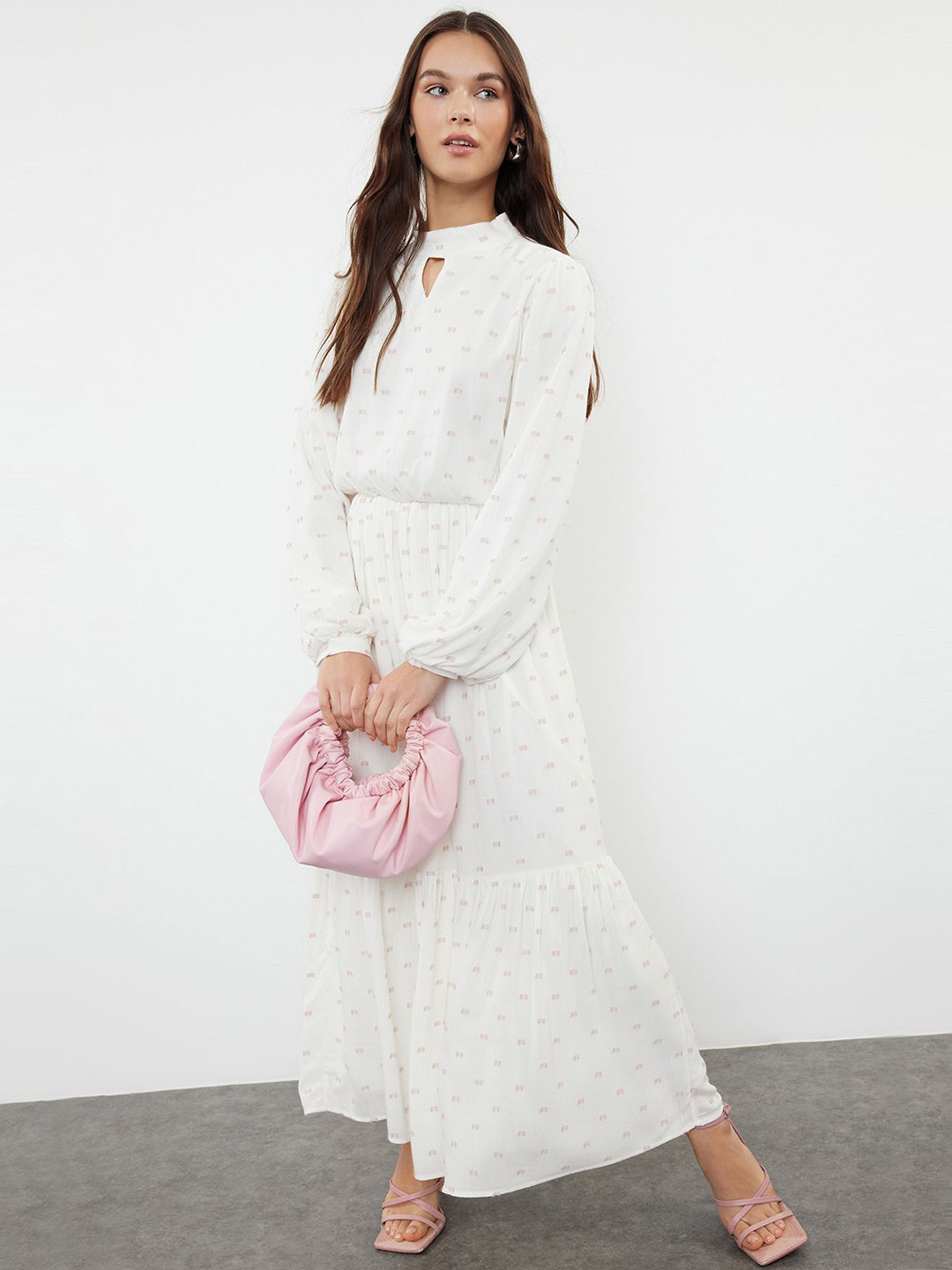 

Trendyol Print Maxi Dress, White