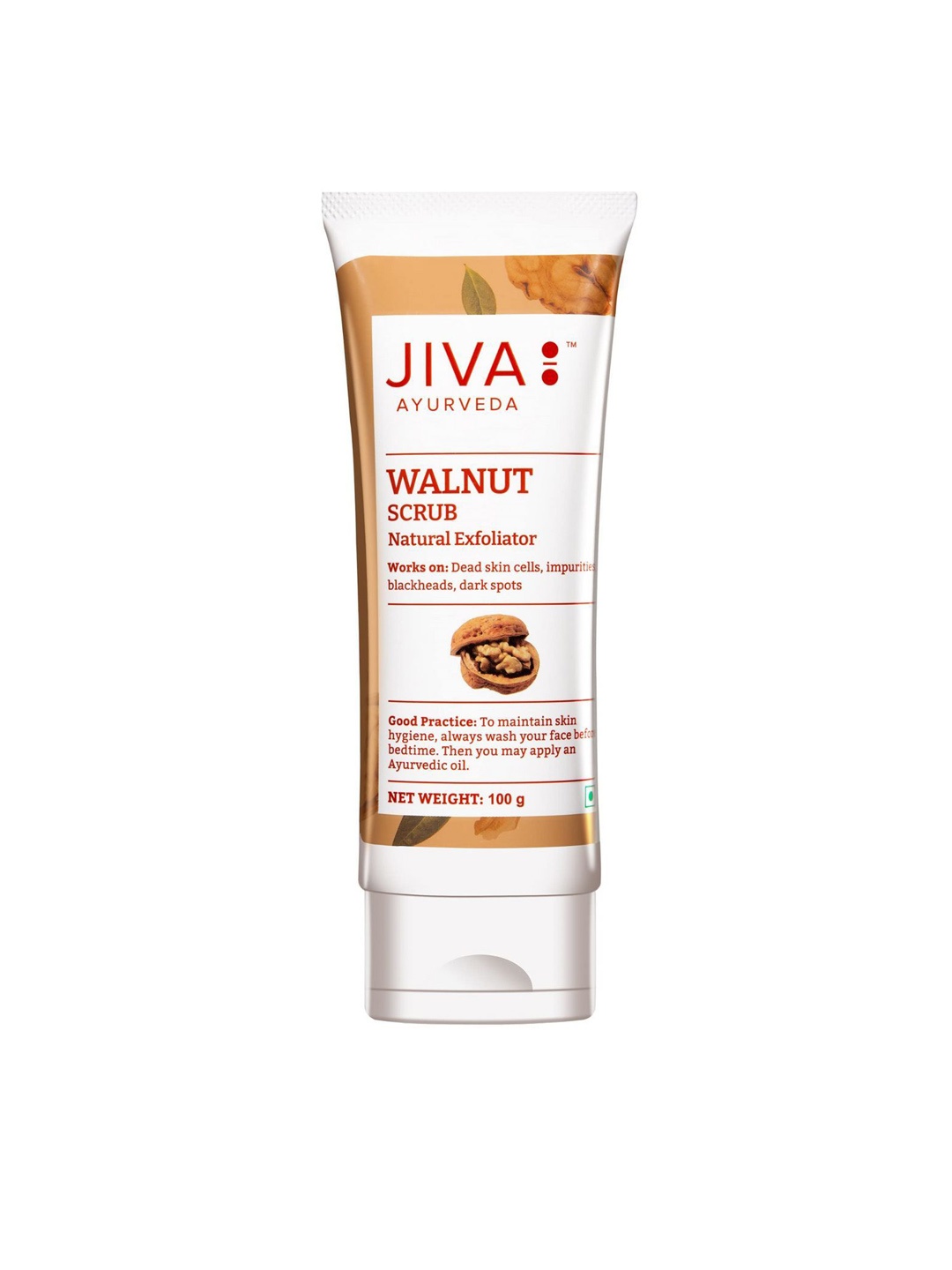 

Jiva Walnut Scrub For Blackheads & Dark Spots - 100g, White
