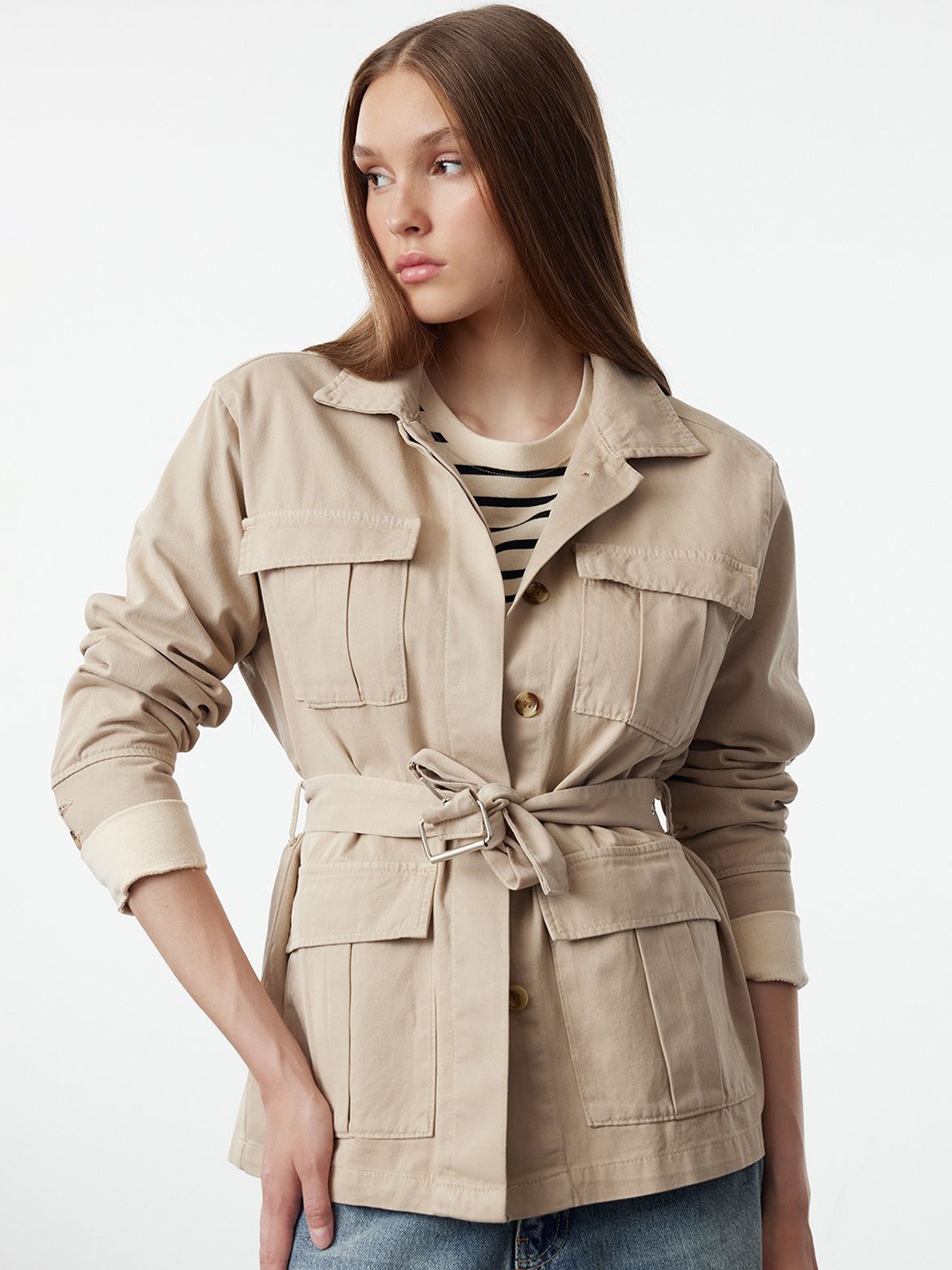 

Trendyol Women Longline Tailored Jacket, Na