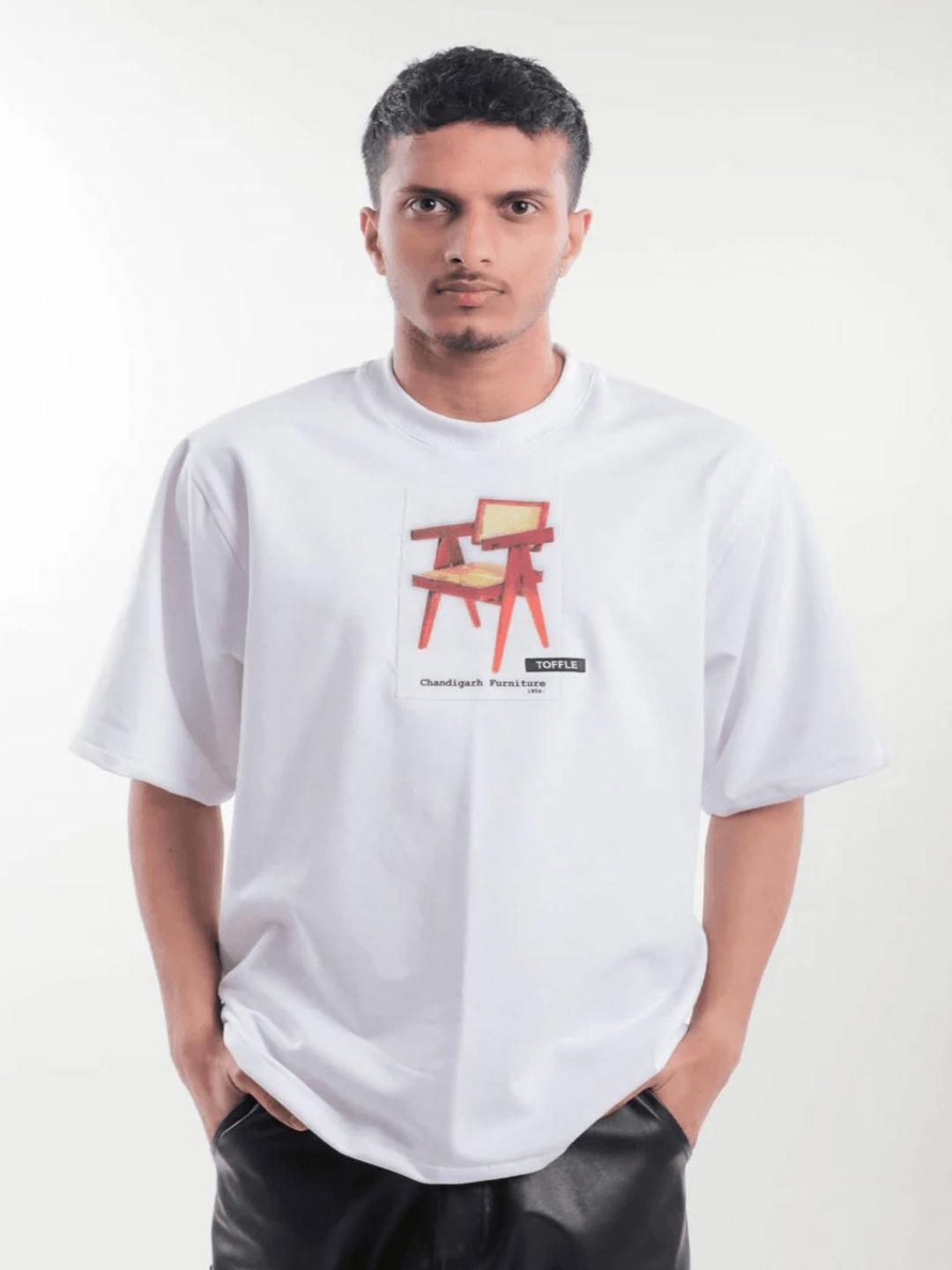 

TOFFLE Unisex Printed T-shirt, White