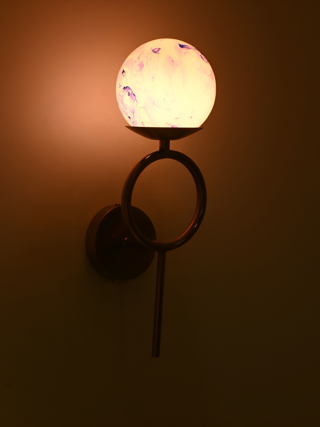 

Afast Blue & White Glass Traditional Rectangle Shaped Wall Lamp