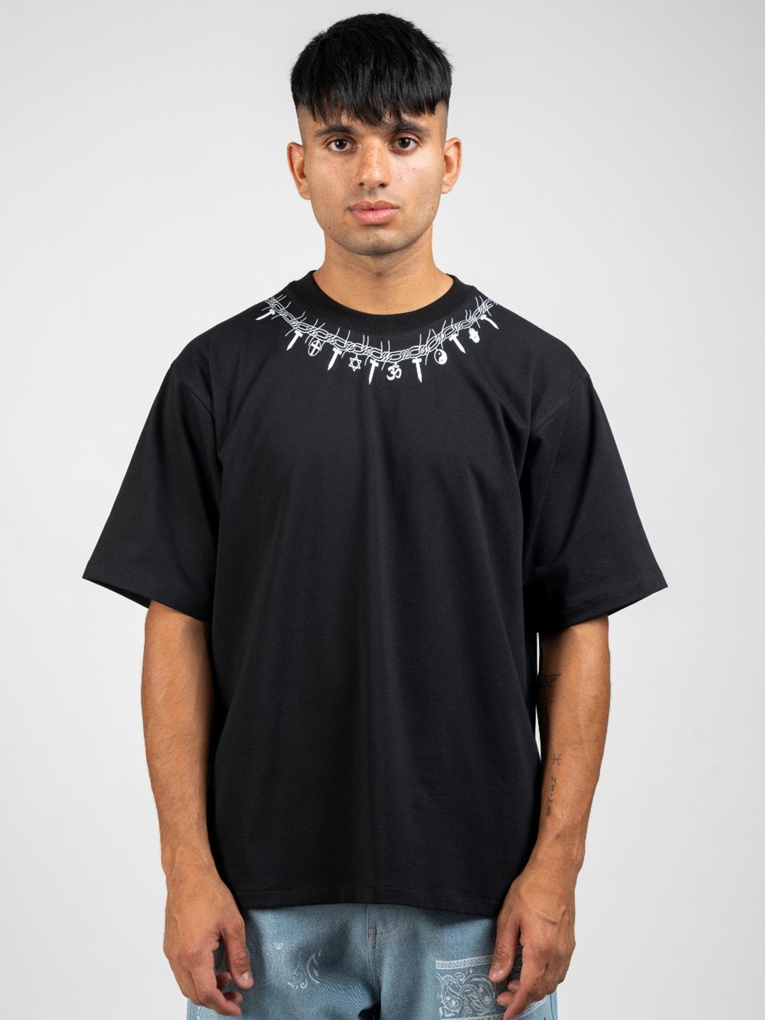 

TOFFLE Unisex Printed T-shirt, Black