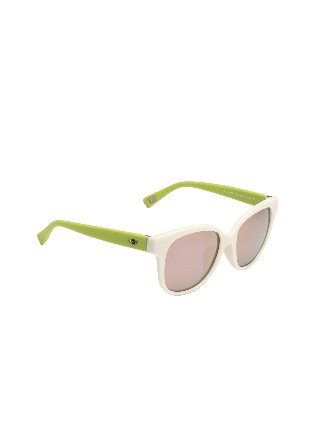 

MINI Cooper Women Square Sunglasses with Polarised and UV Protected Lens M38008-010P 55 S, Pink