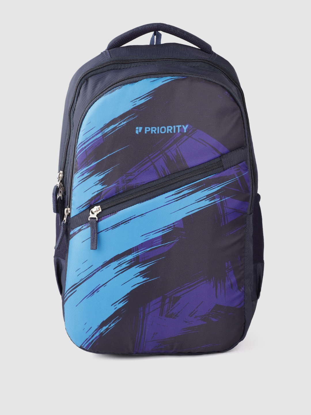 

Priority Unisex Abstarct Printed Backpack- 28L, Navy blue