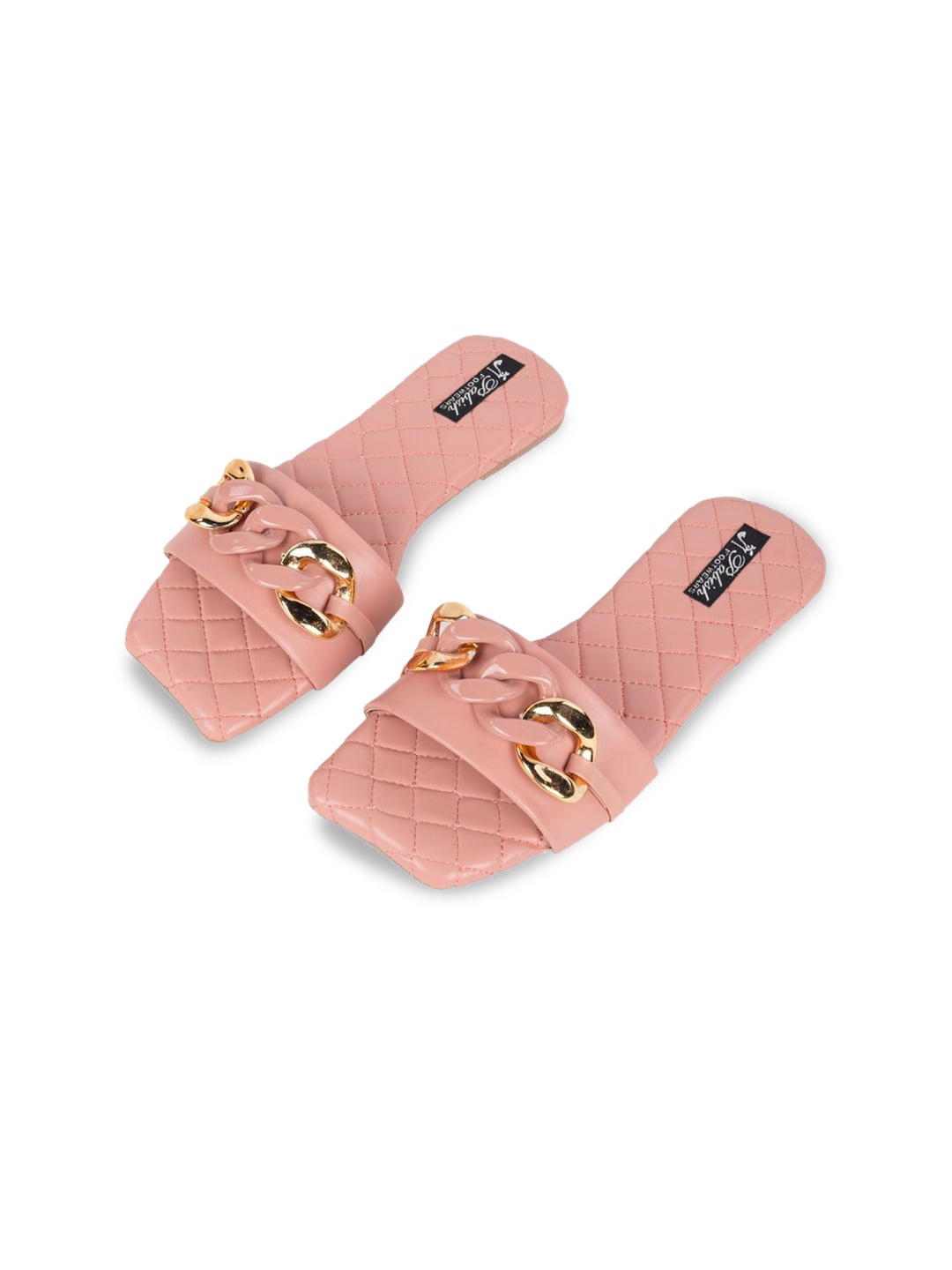 

Pabish Footwears Women Embellished Open Toe Flats, Pink