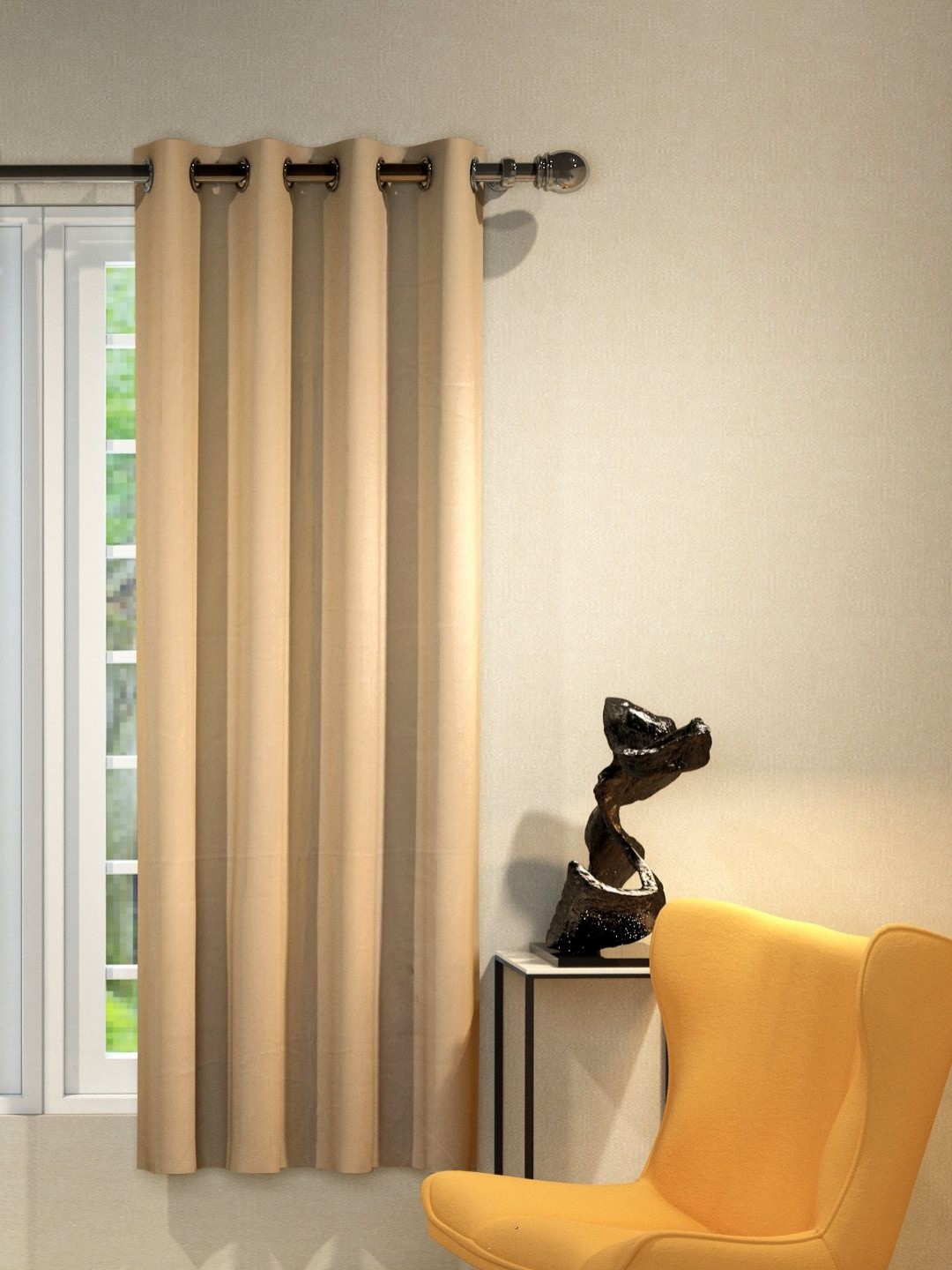 

Aura Athom Living Vogue Tan Window Curtain