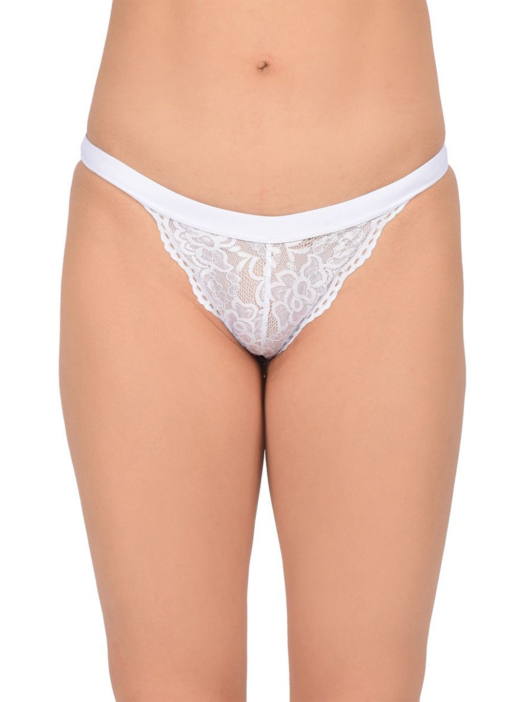 

bare dezire Lace Mid-Rise Bikini Briefs, White