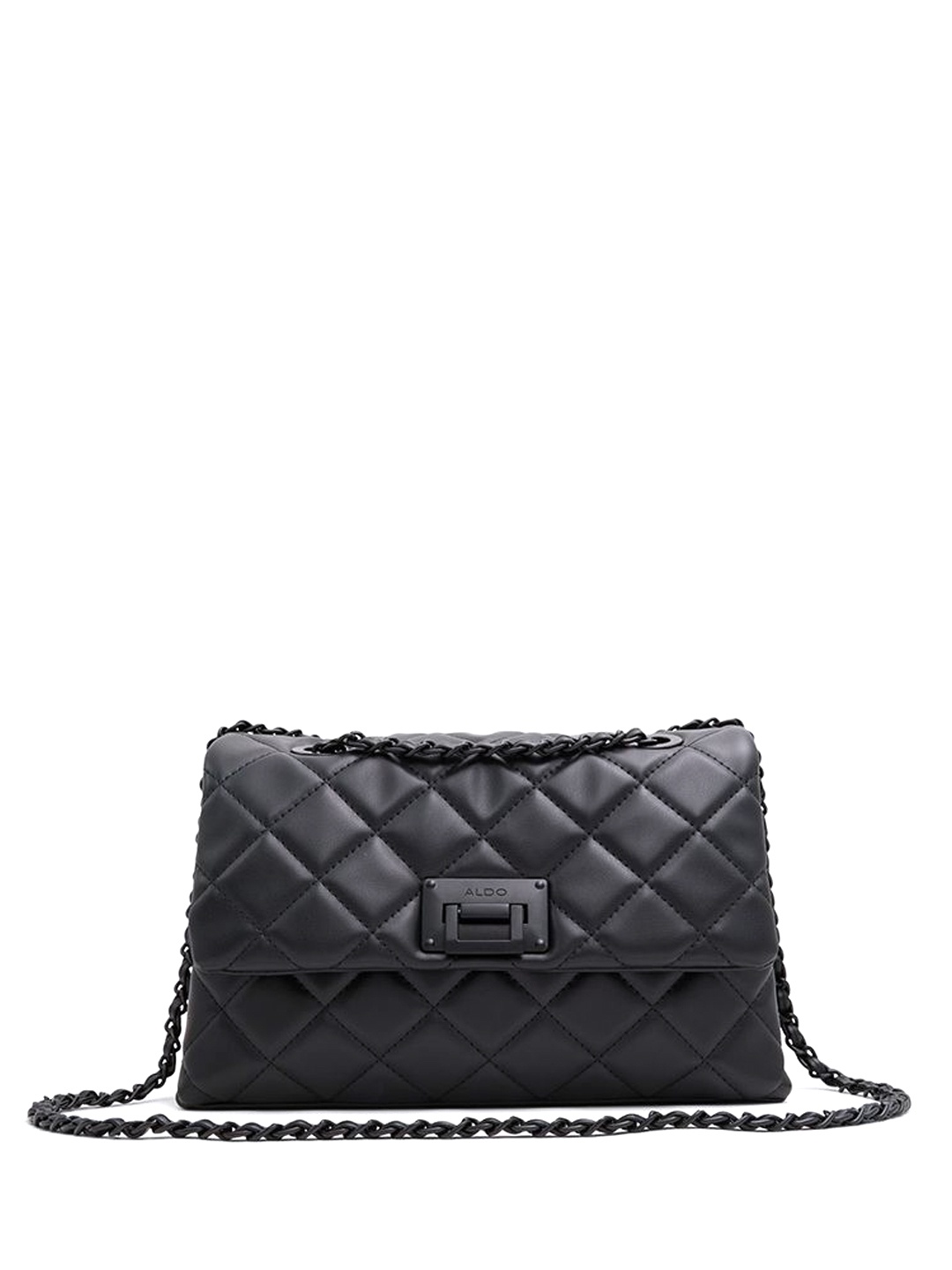 

ALDO Structured Sling Bag with Quilted, Black