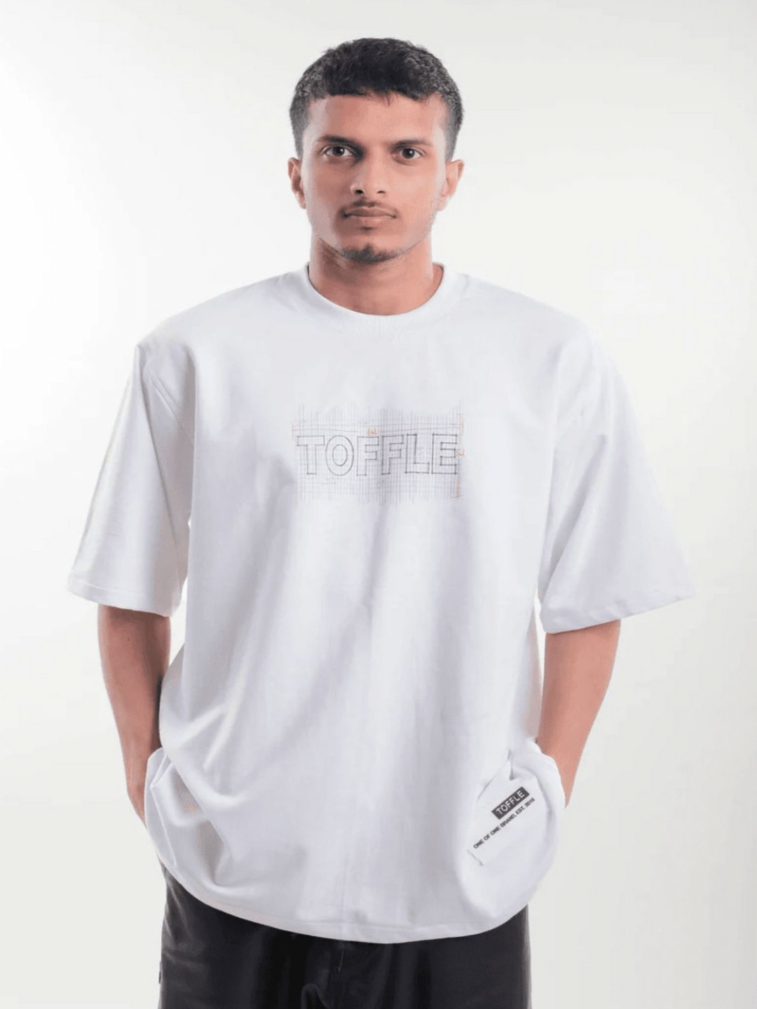 

TOFFLE Unisex Printed T-shirt, White
