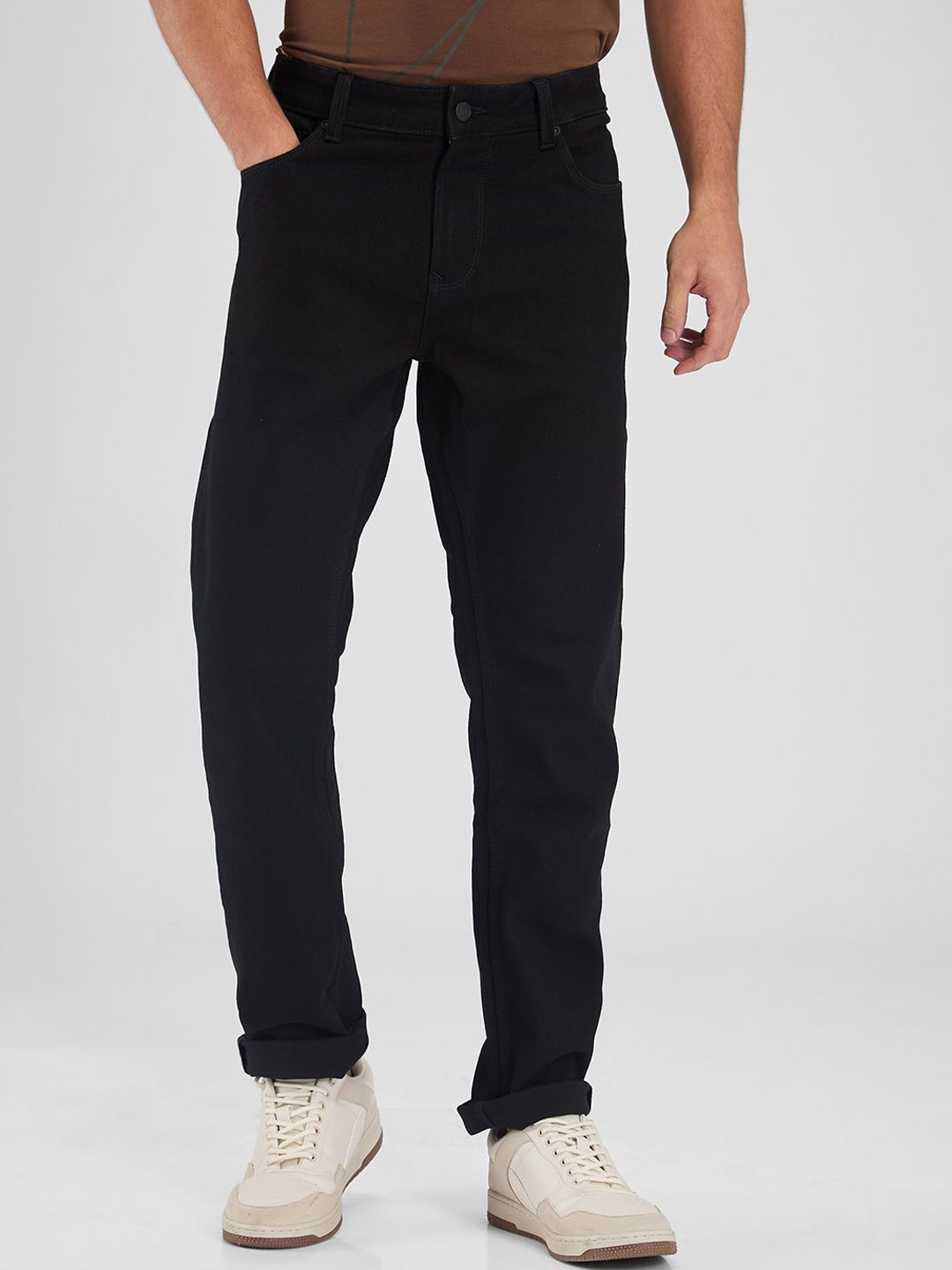 

SPYKAR Men Relaxed Fit Stretchable Jeans, Black