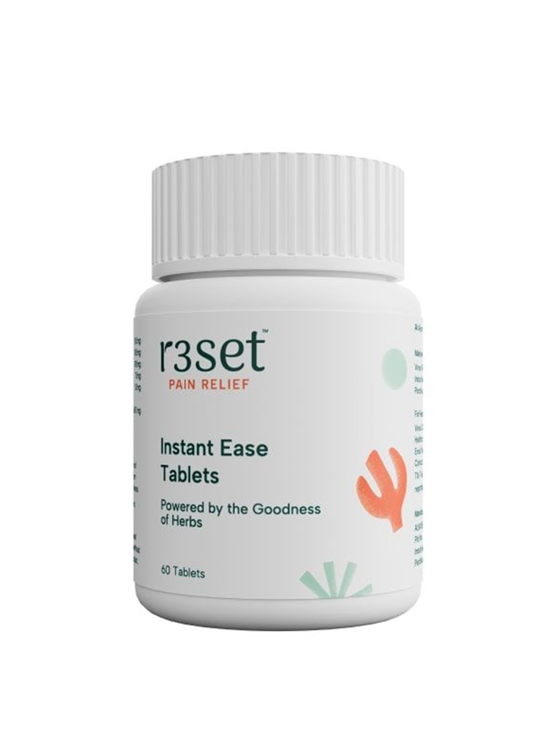 

R3SET Natural Instant Ease Tablets - 60 Tablets, Red