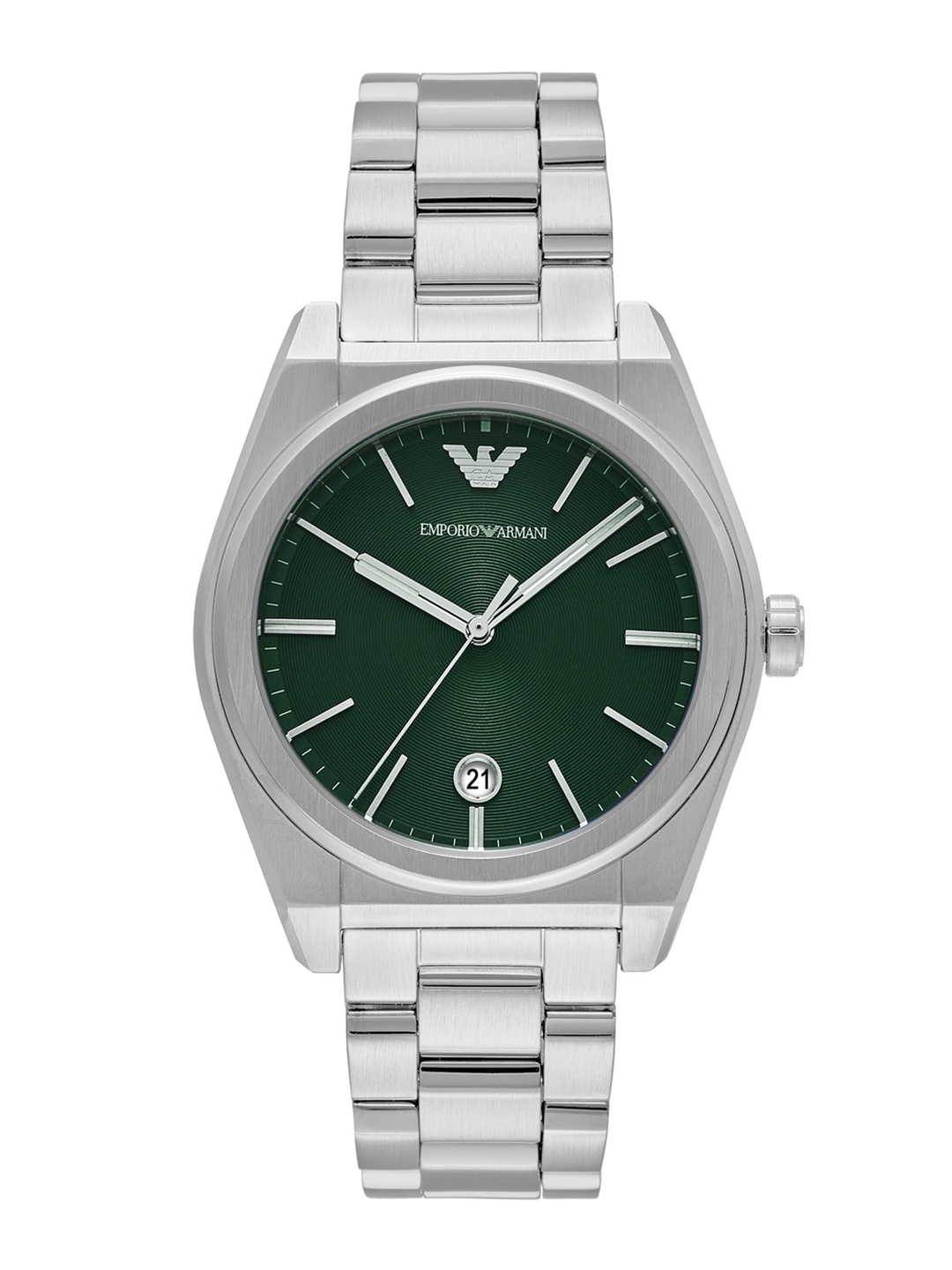 

Emporio Armani Men Bracelet Style Analogue Watch AR11621I-Silver, Green