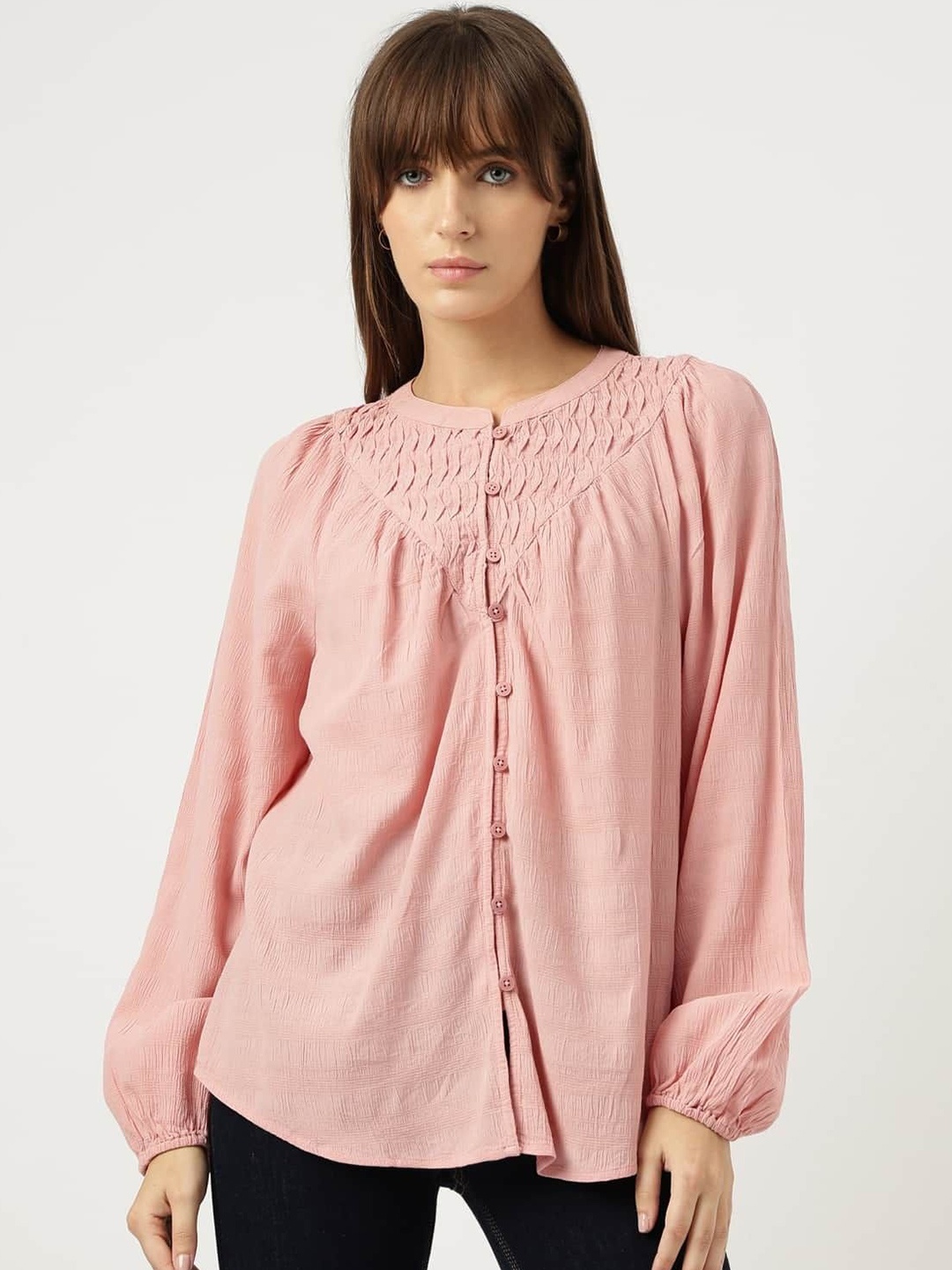 

Marks & Spencer Shirt Style Top, Pink