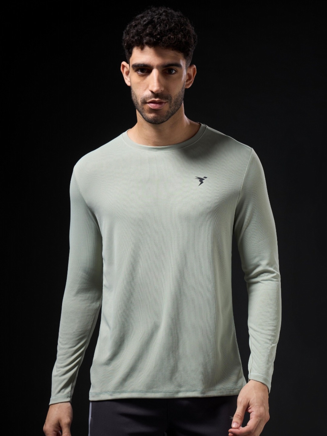 

Technosport Men UPF50 Solid Round Neck Slim Fit T-shirt, Grey