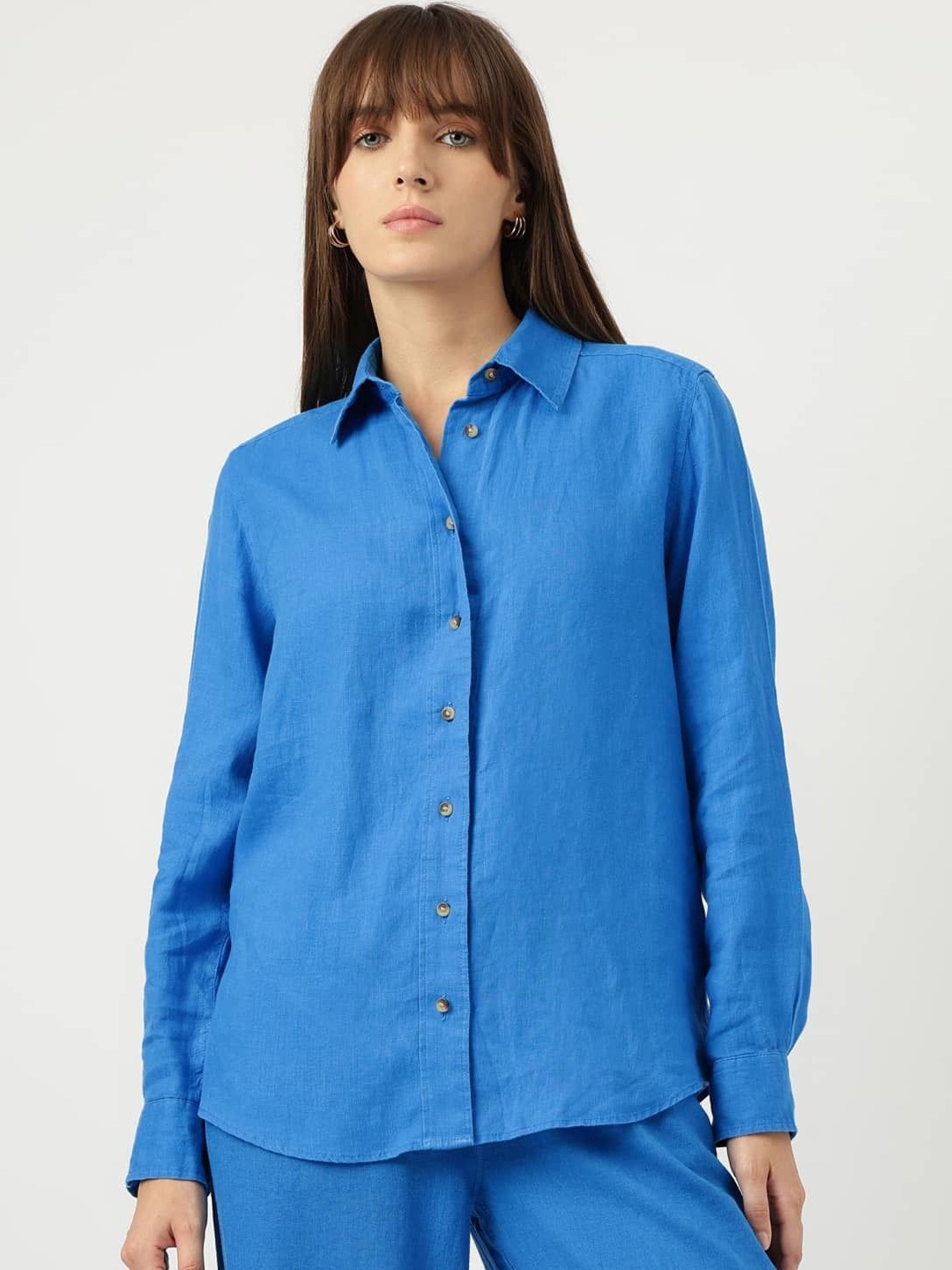 

Marks & Spencer Women Opaque Casual Shirt, Blue