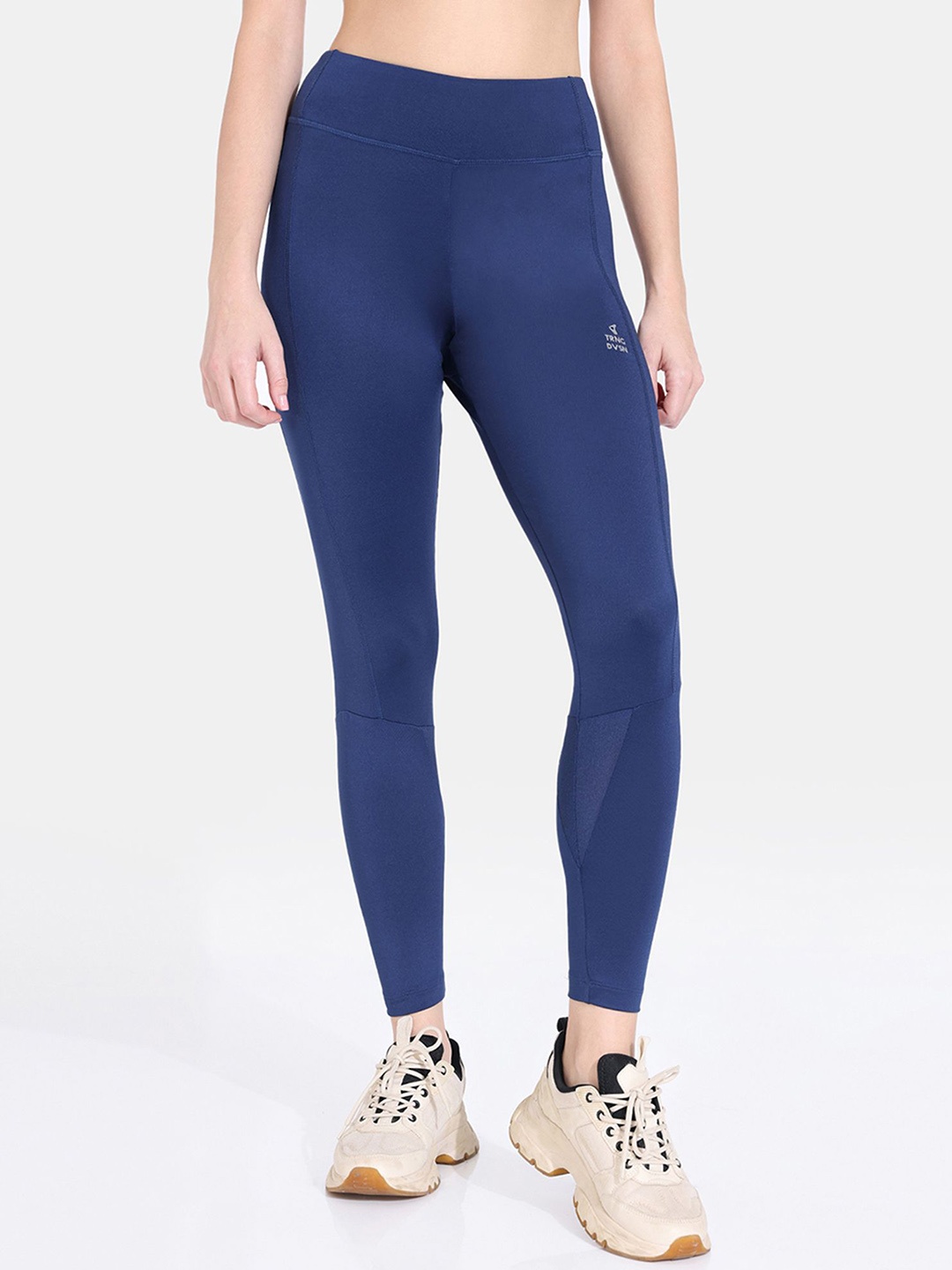 

Zelocity by Zivame High Rise Quick Dry Tights, Blue