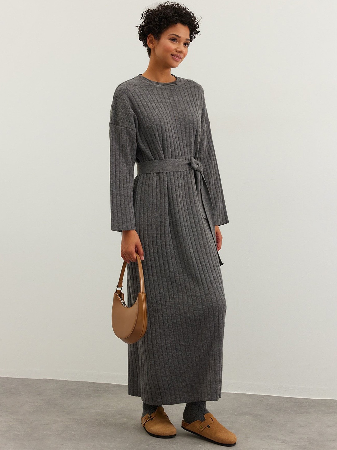 

Trendyol Women Solid Maxi Dress, Na