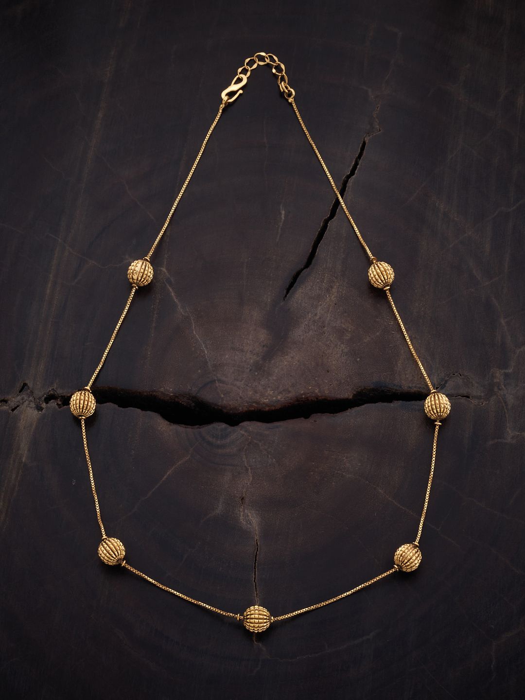 

Kushal's Fashion Jewellery Gold-Plated Antique Necklace