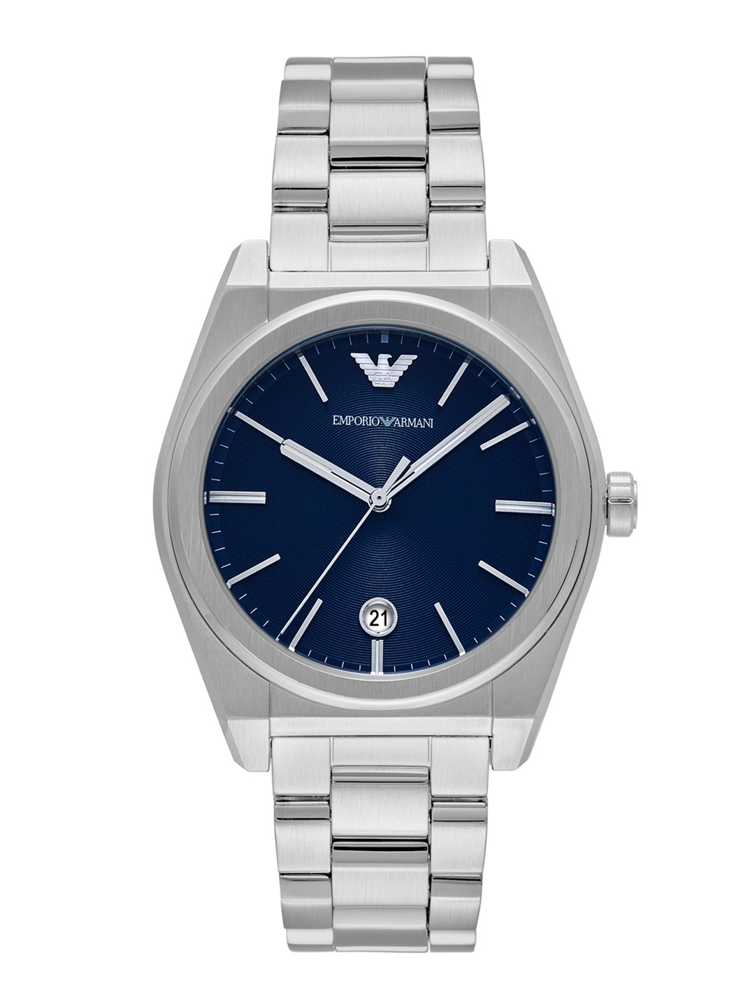 

Emporio Armani Men Bracelet Style Analogue Watch AR11620I-Silver, Blue