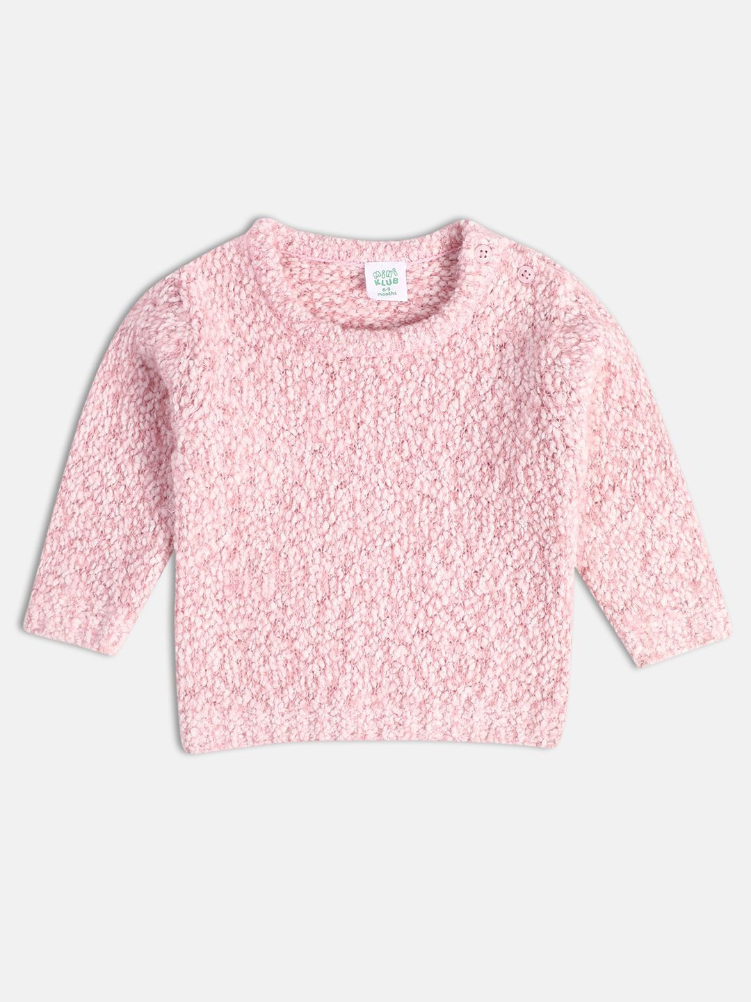 

MINI KLUB Girls Cable Knit Pullover, Pink
