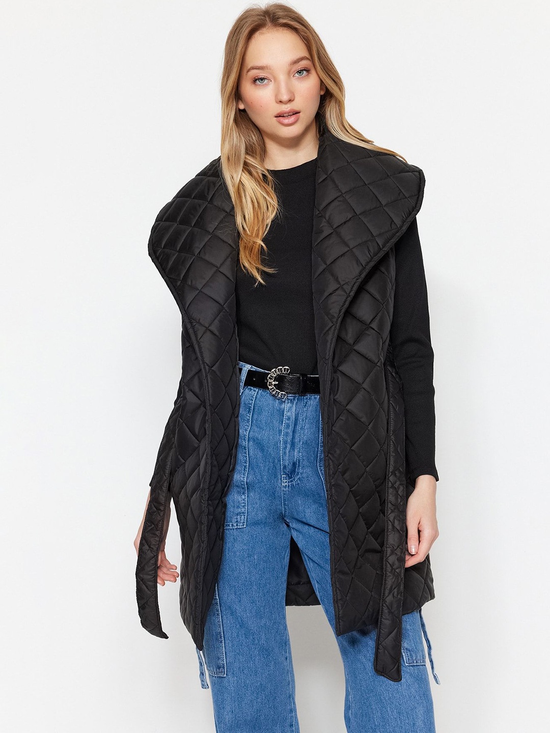 

Trendyol Longline Overcoat, Black