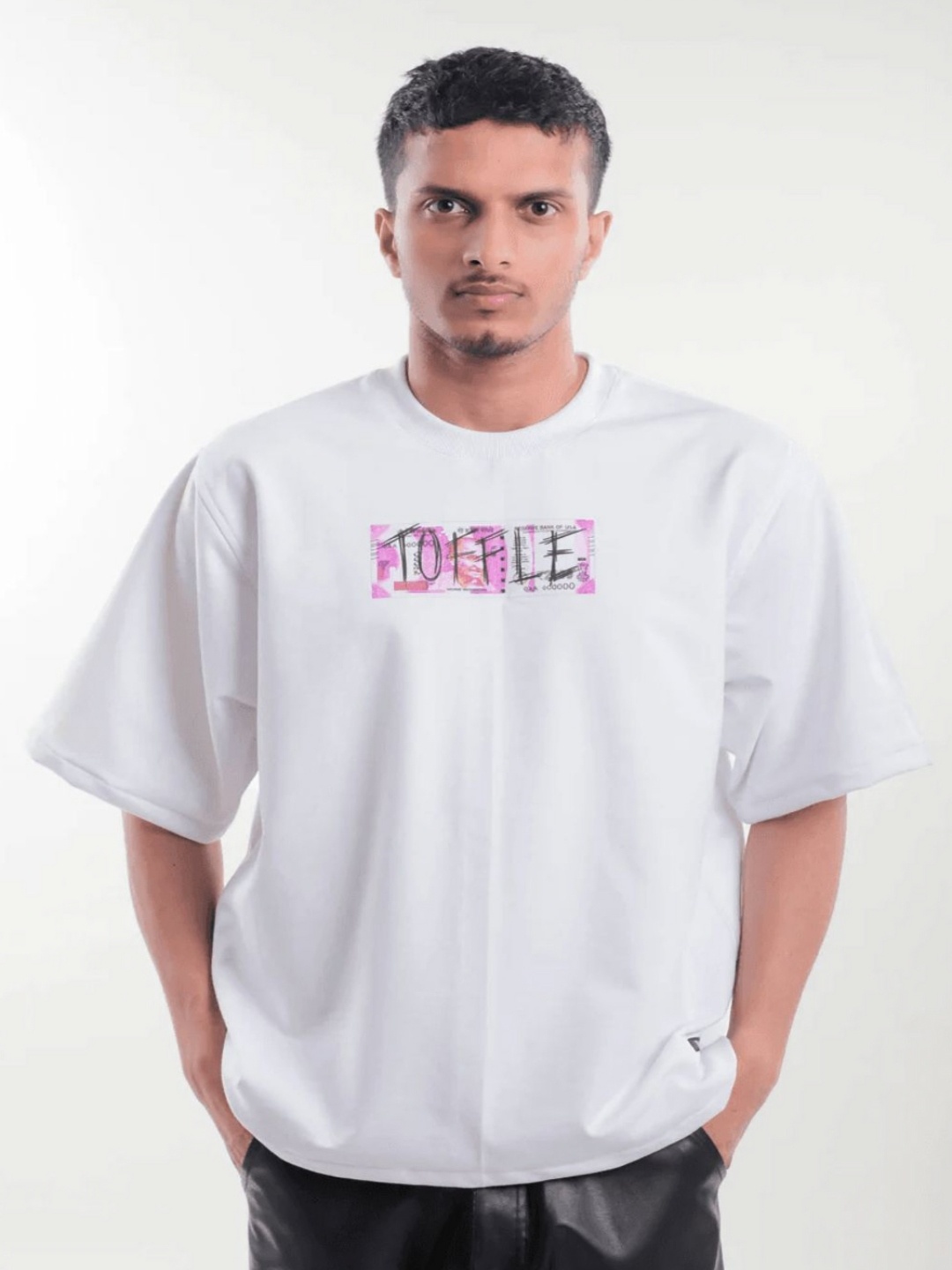 

TOFFLE Unisex Printed T-shirt, White