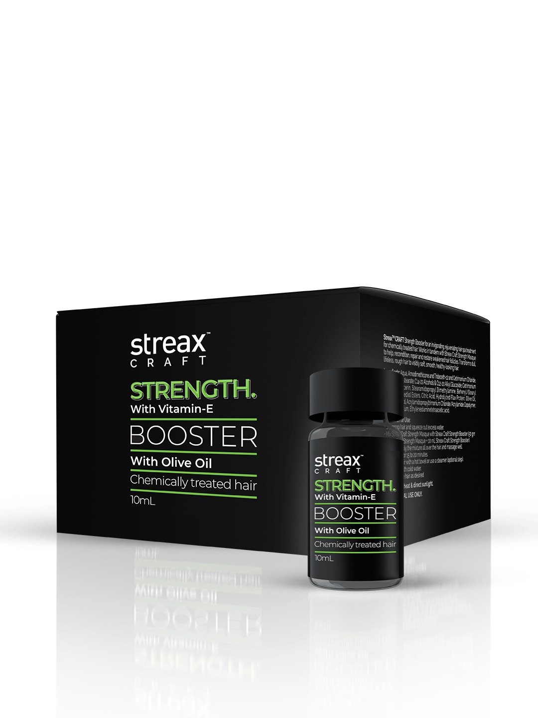 

Streax Pack Of 4 Craft Strength Booster With Vitamin E & Olive Oil - 10ml, Black