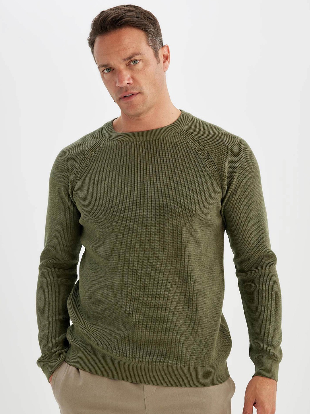 

DeFacto Men Pullover, Olive